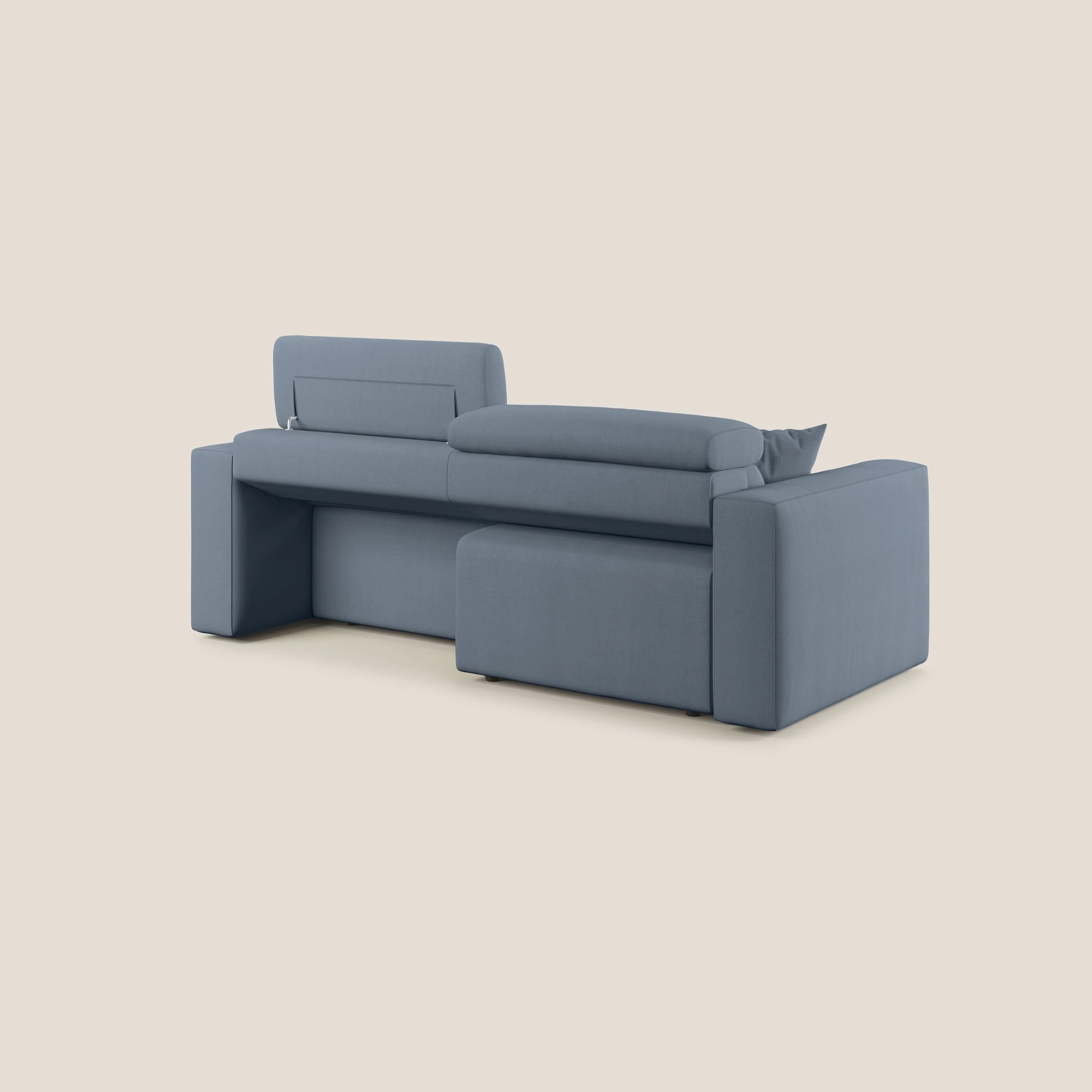 Orwell canapé avec assise extractible en microfibre détachable T11 bleu gris - Image 11