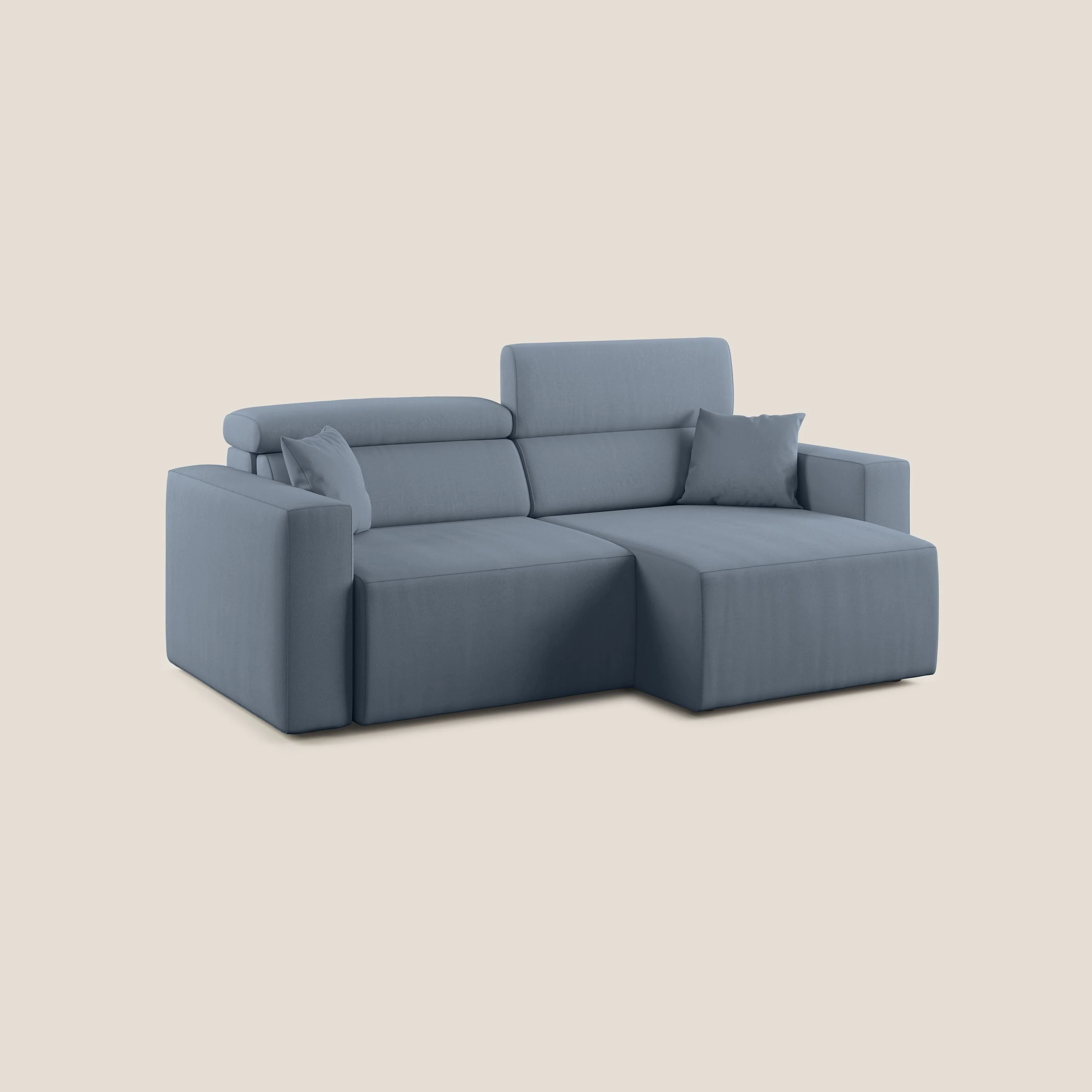 Orwell canapé avec assise extractible en microfibre détachable T11 bleu gris - Image 2