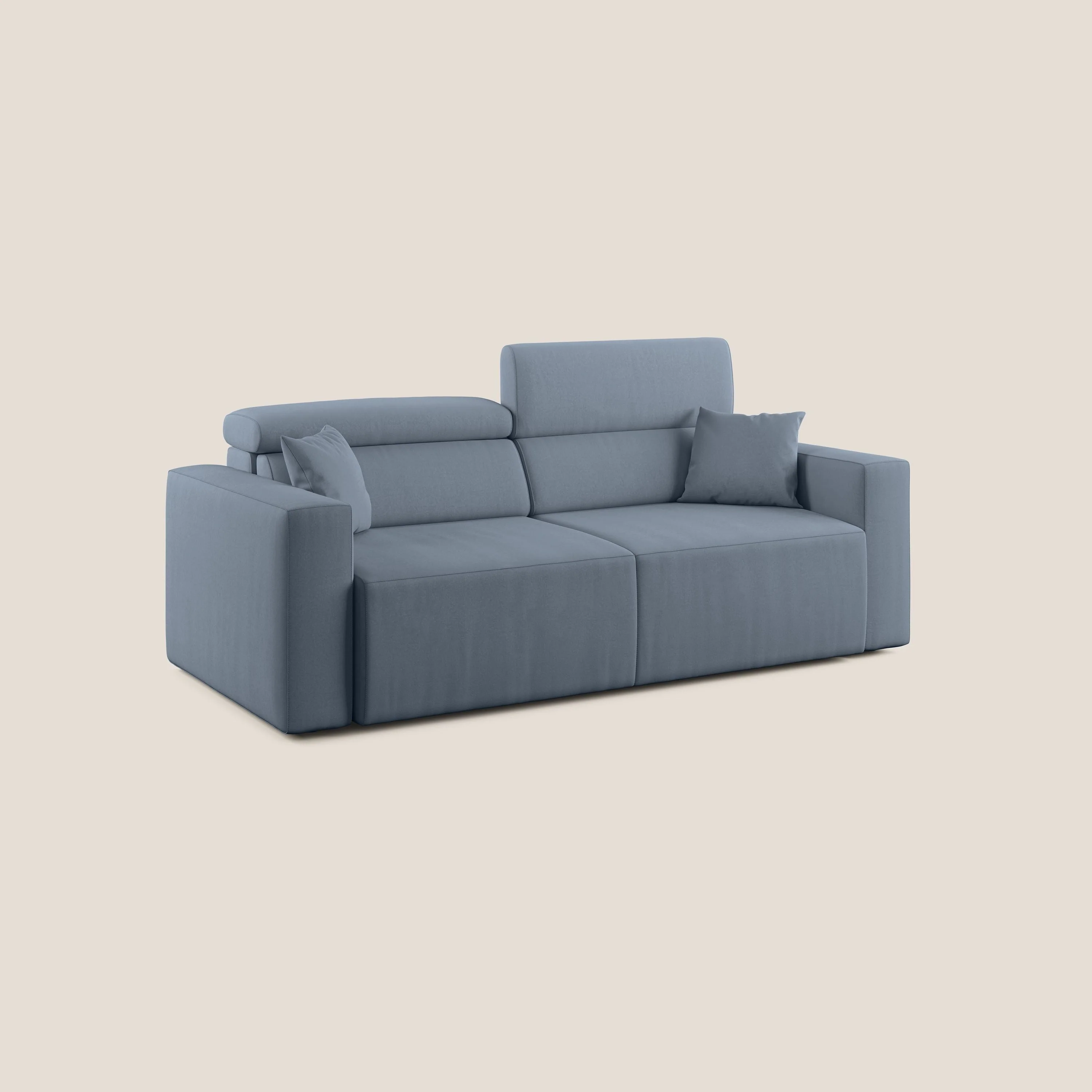 Orwell canapé avec assise extractible en microfibre détachable T11 bleu gris - Image 3