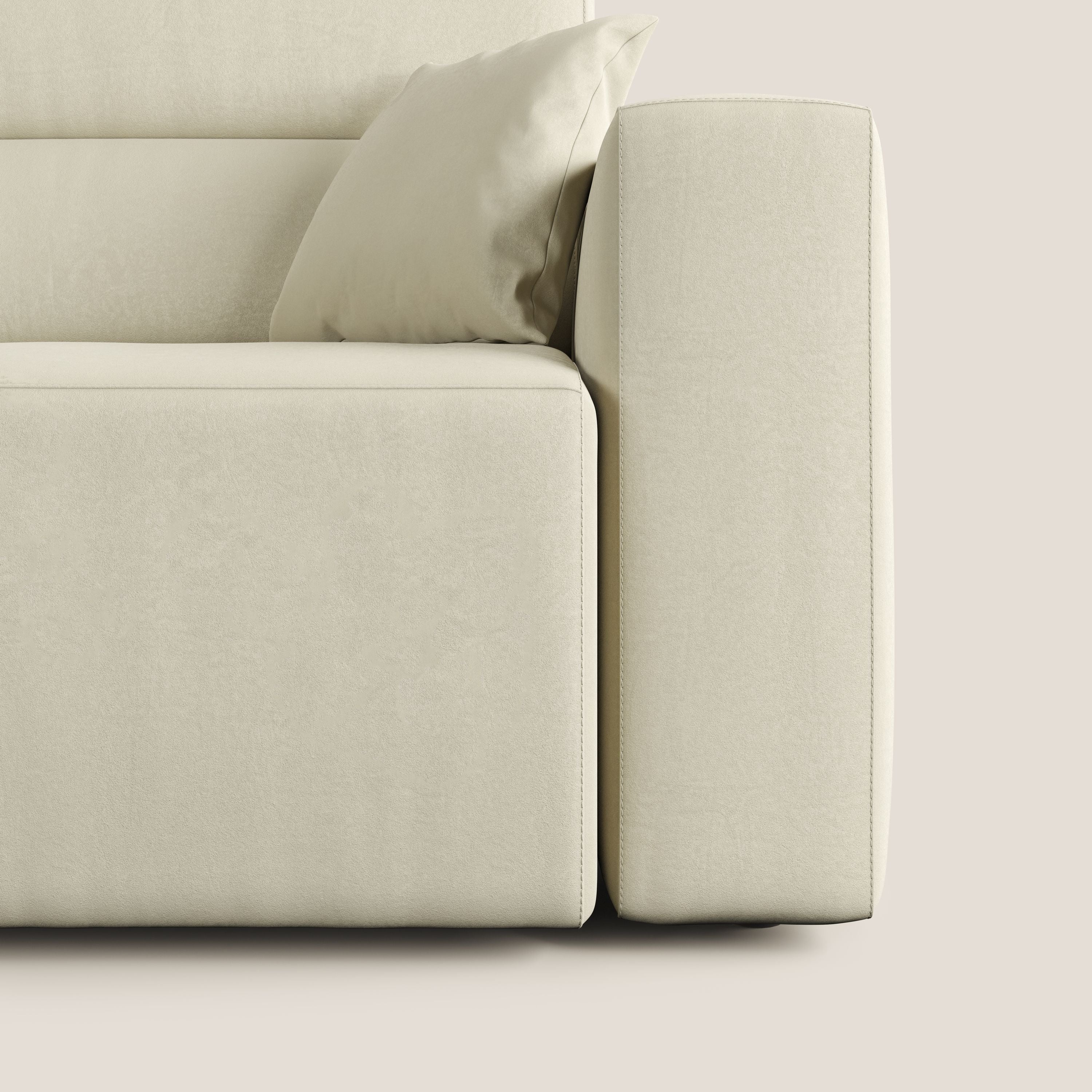 Orwell canapé avec assise extractible en microfibre détachable T11 crème - Image 10