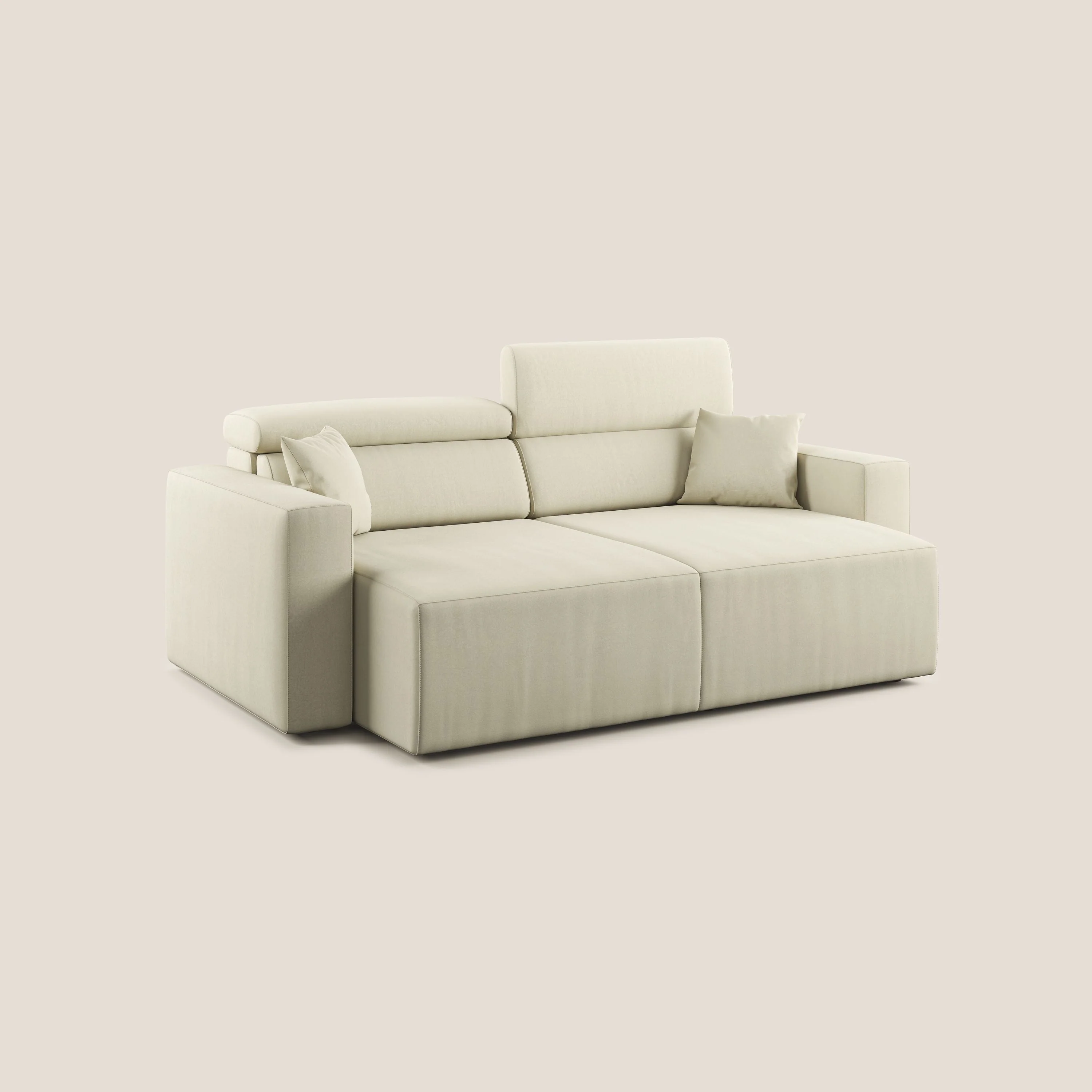 Orwell canapé avec assise extractible en microfibre détachable T11 crème - Image 11
