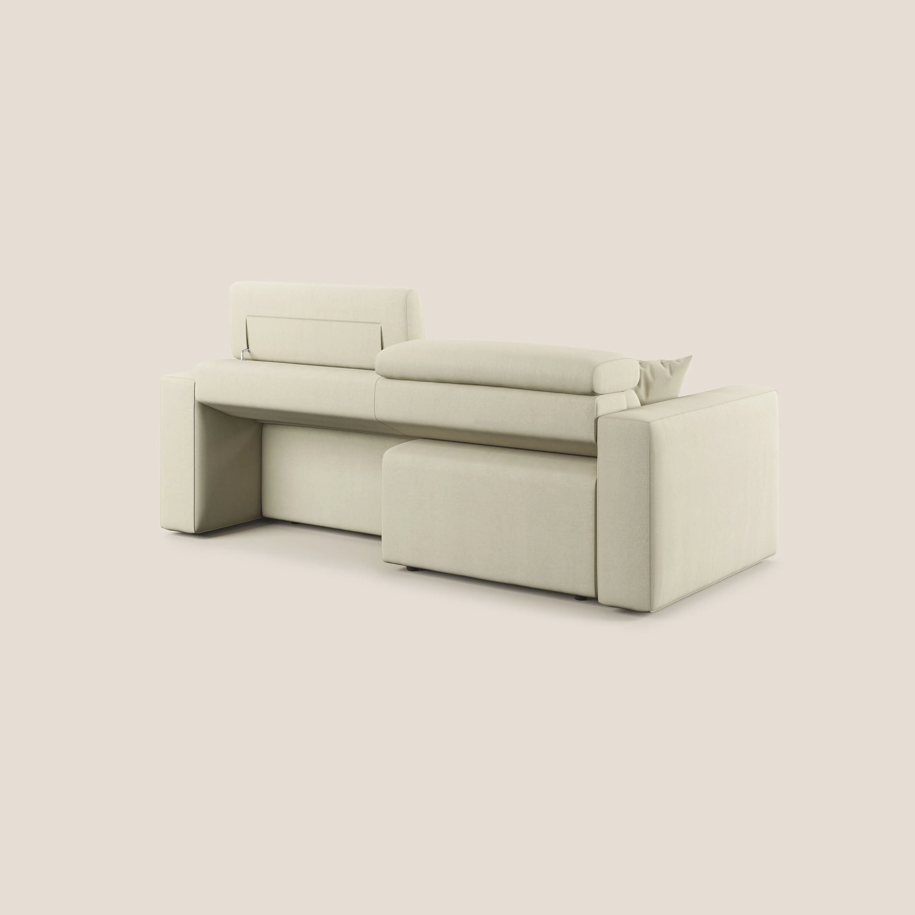 Orwell canapé avec assise extractible en microfibre détachable T11 crème - Image 13