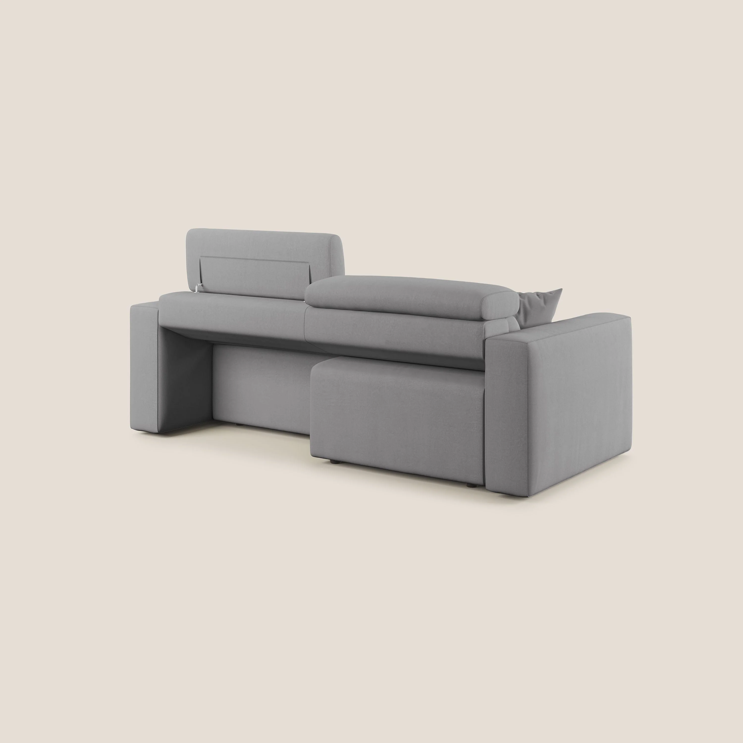 Orwell canapé avec assise extractible en microfibre détachable T11 gris - Image 11