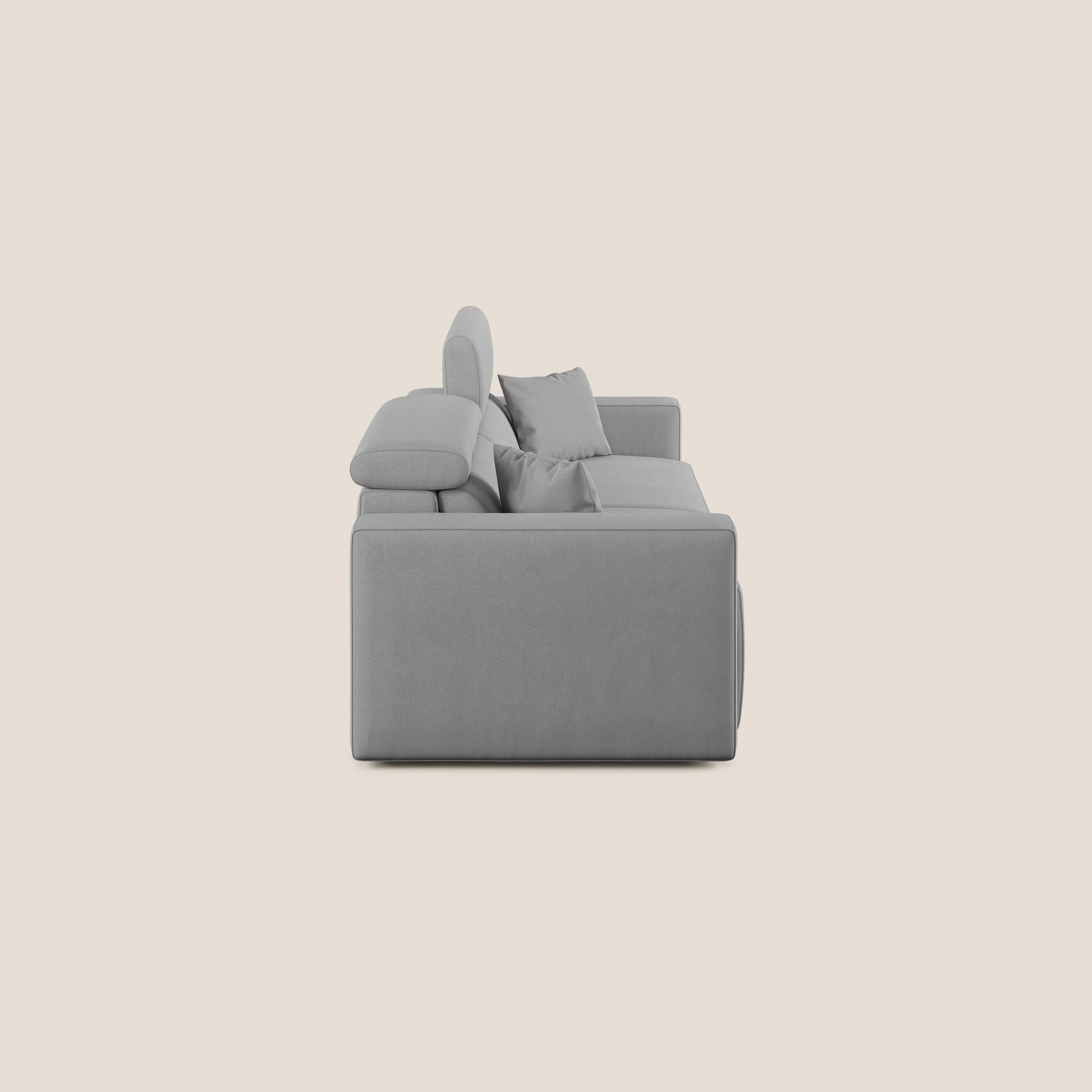 Orwell canapé avec assise extractible en microfibre détachable T11 gris - Image 4