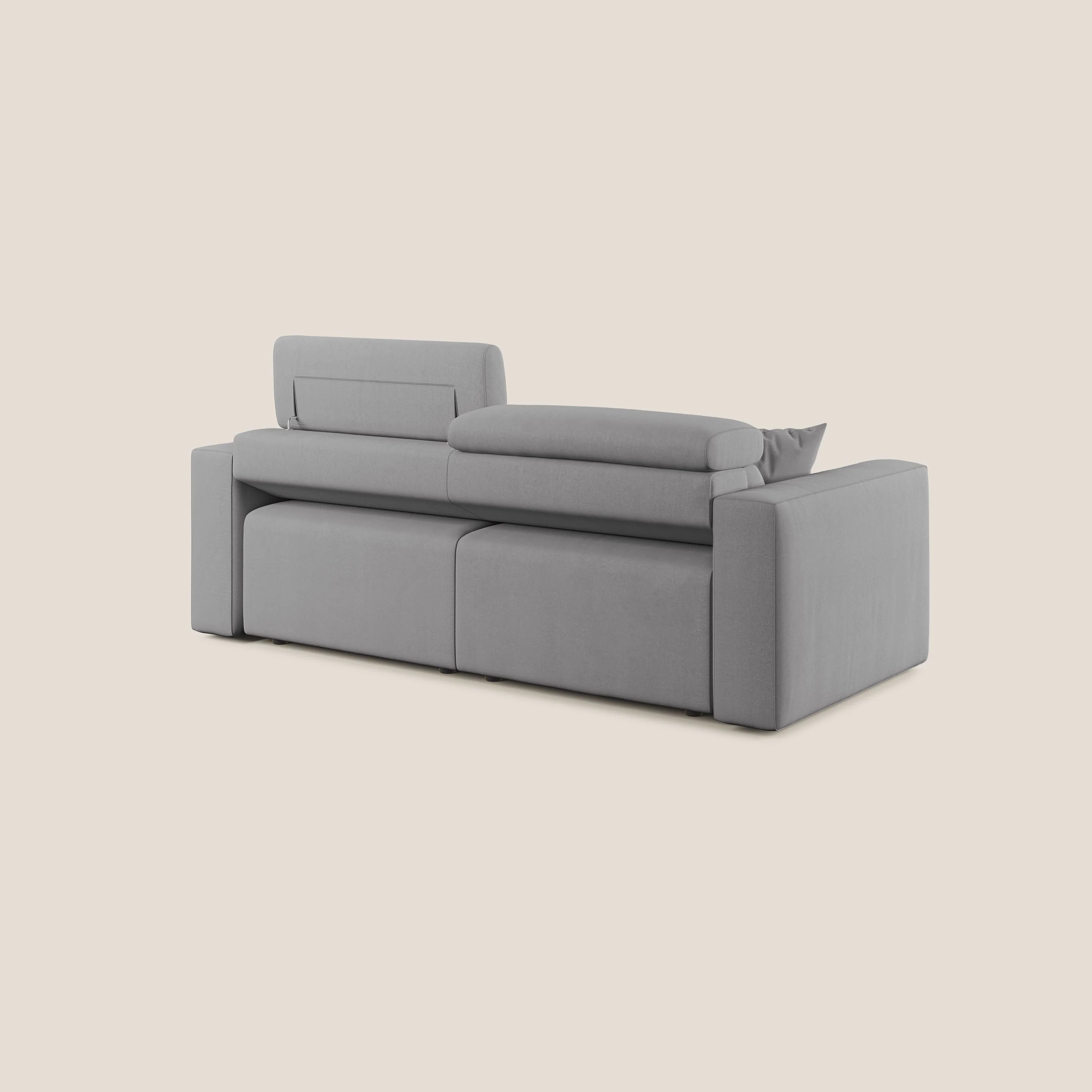 Orwell canapé avec assise extractible en microfibre détachable T11 gris - Image 5