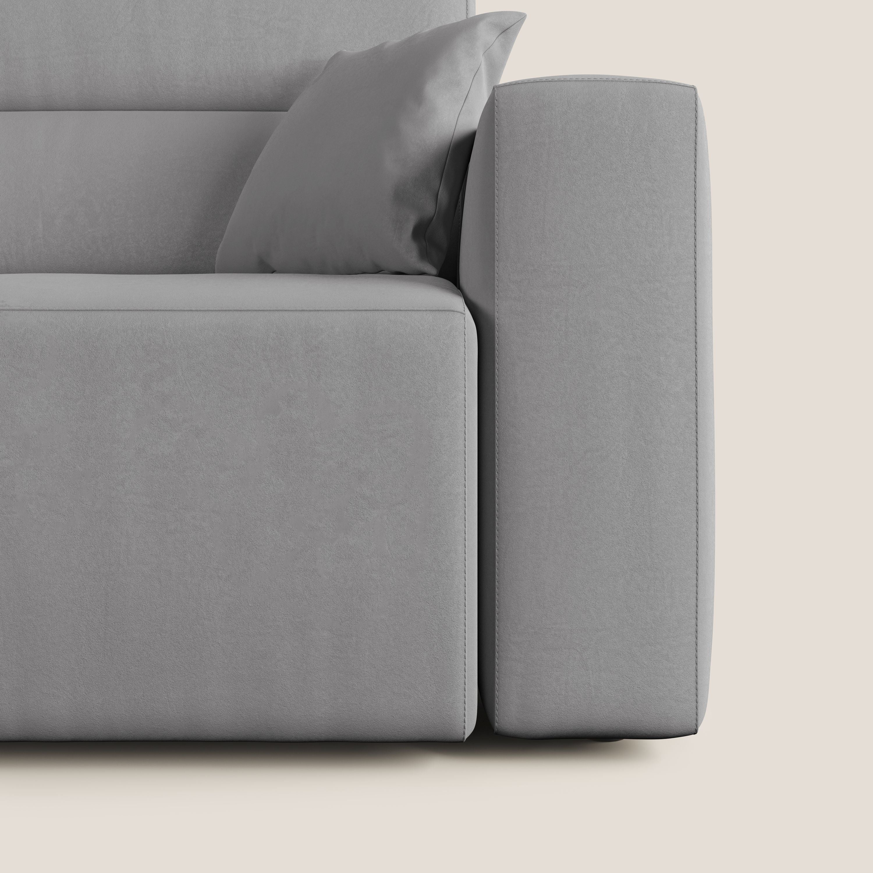 Orwell canapé avec assise extractible en microfibre détachable T11 gris - Image 8