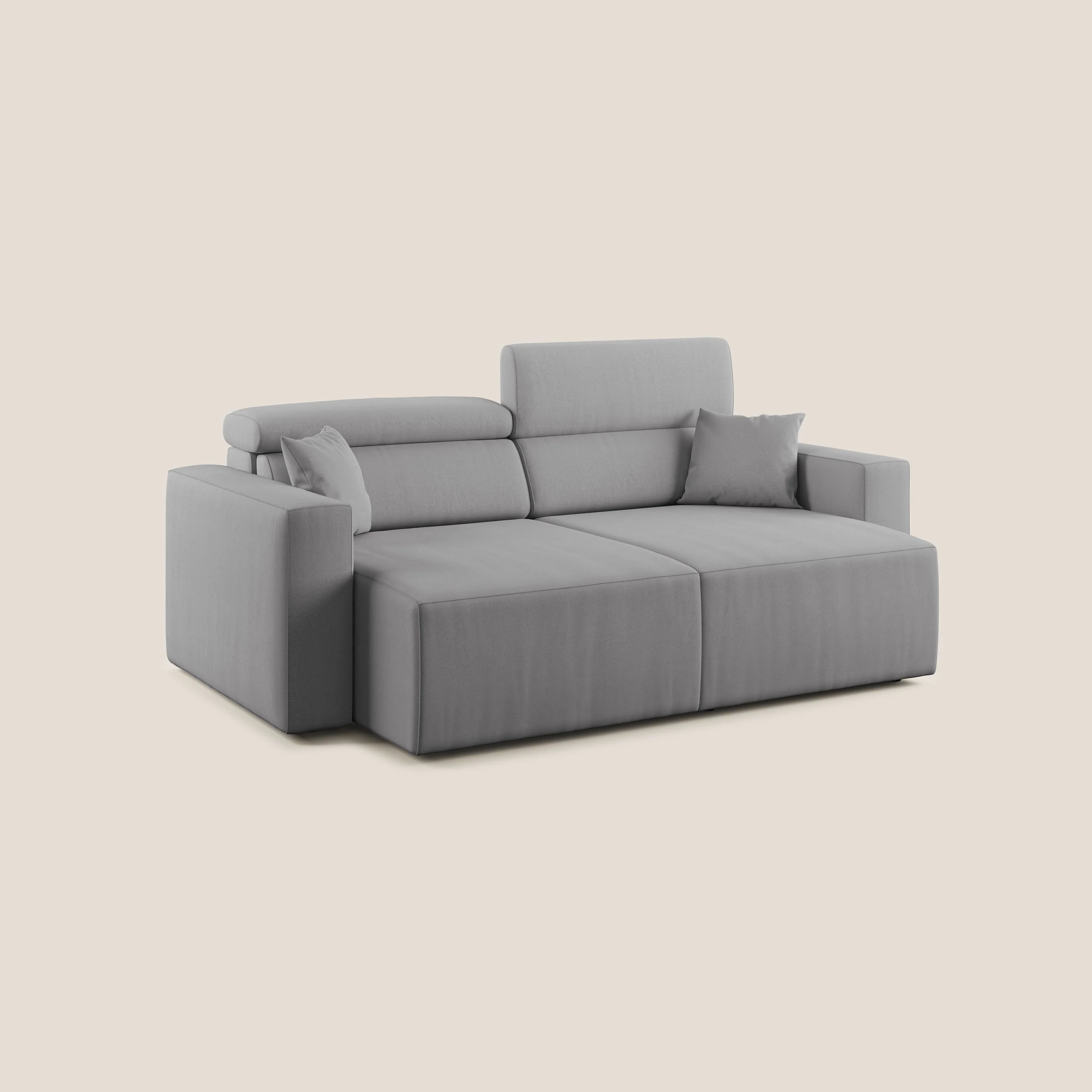 Orwell canapé avec assise extractible en microfibre détachable T11 gris - Image 9