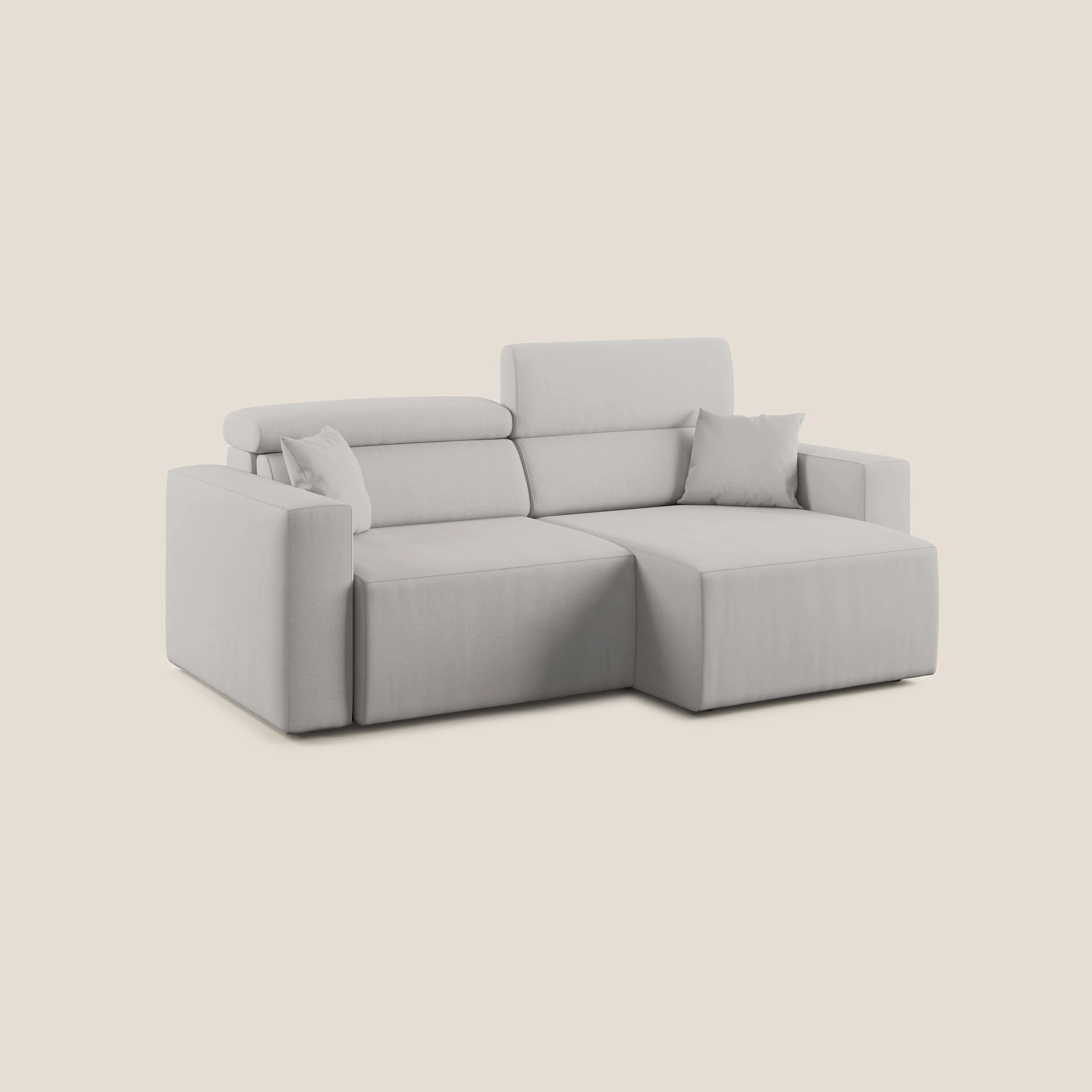 Orwell canapé avec assise extractible en microfibre détachable T11 gris clair - Image 2