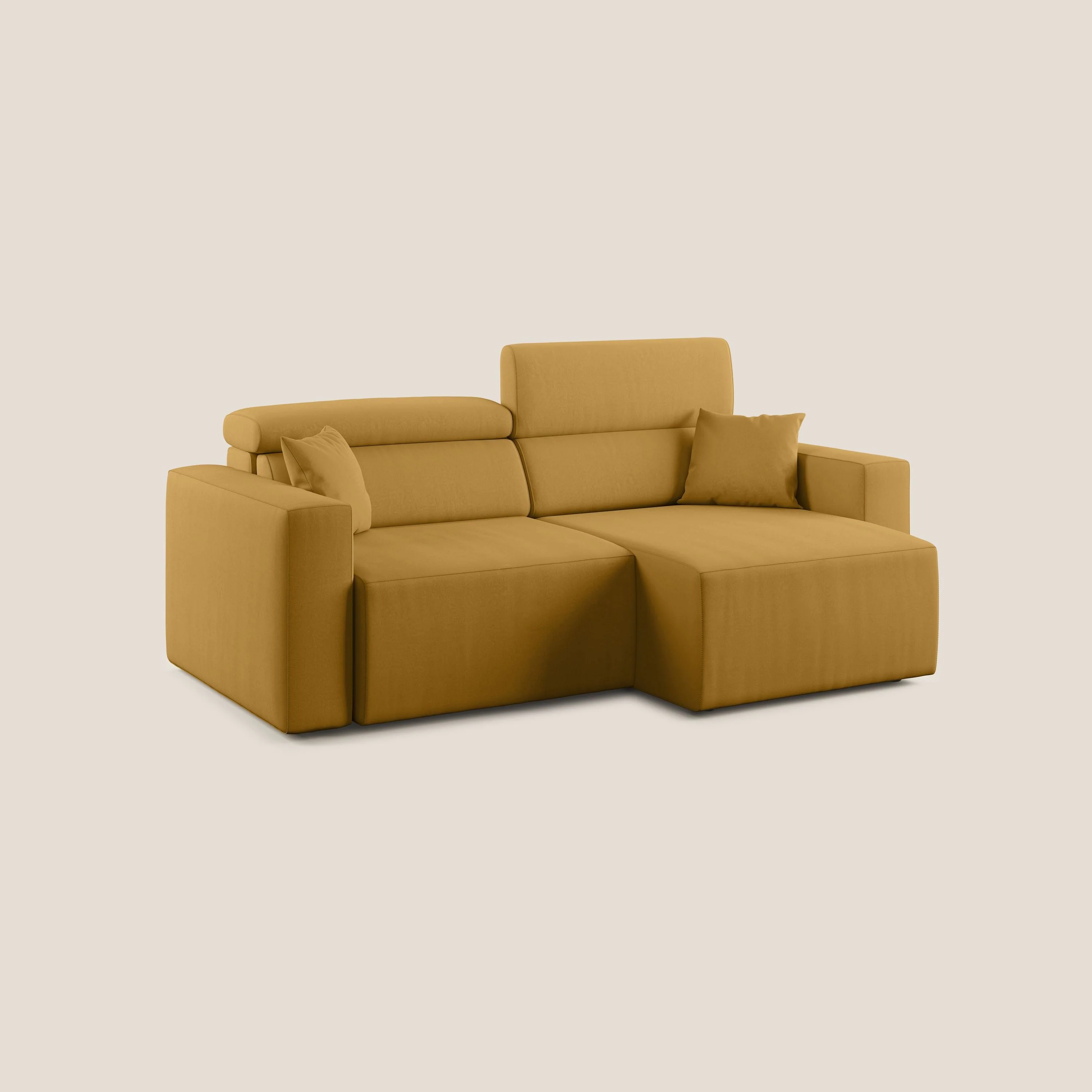 Orwell canapé avec assise extractible en microfibre détachable T11 jaune - Image 2