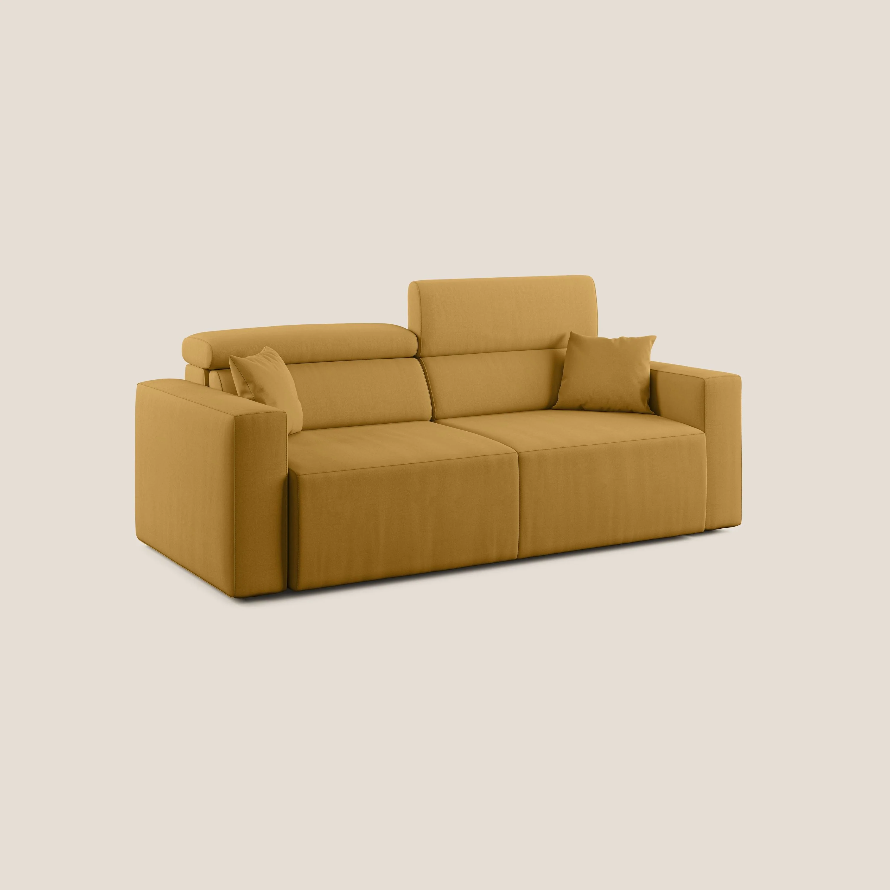 Orwell canapé avec assise extractible en microfibre détachable T11 jaune - Image 3