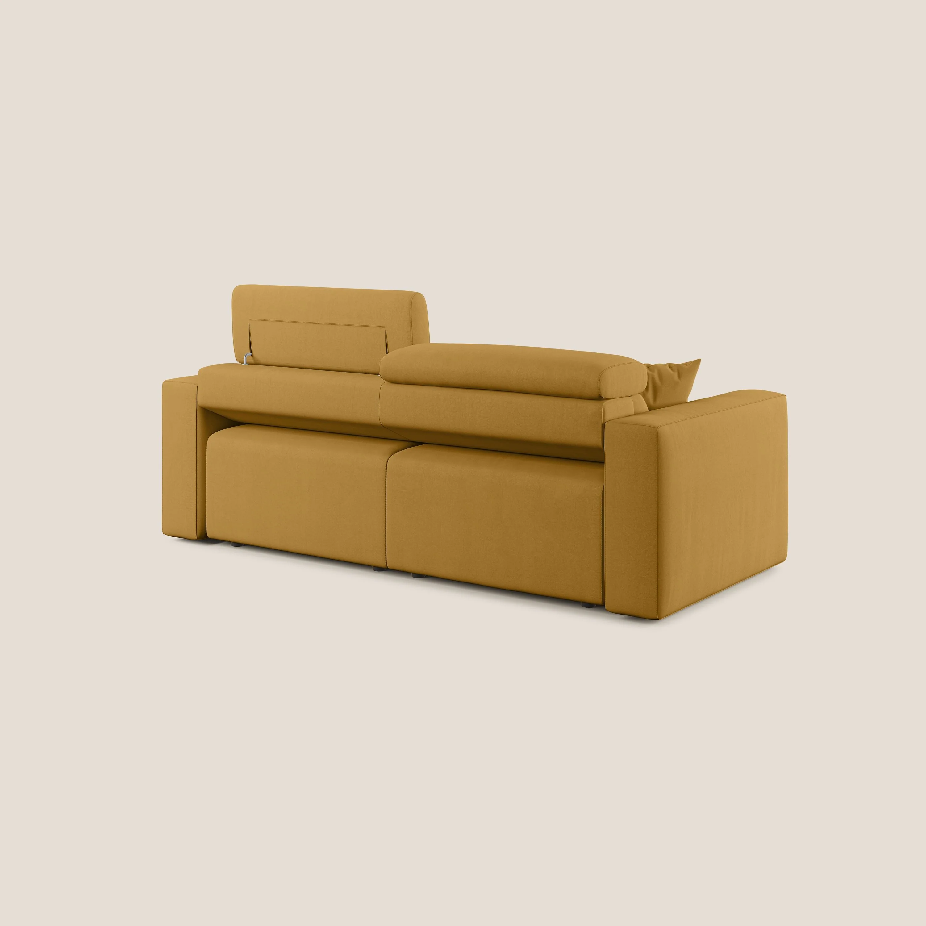 Orwell canapé avec assise extractible en microfibre détachable T11 jaune - Image 5