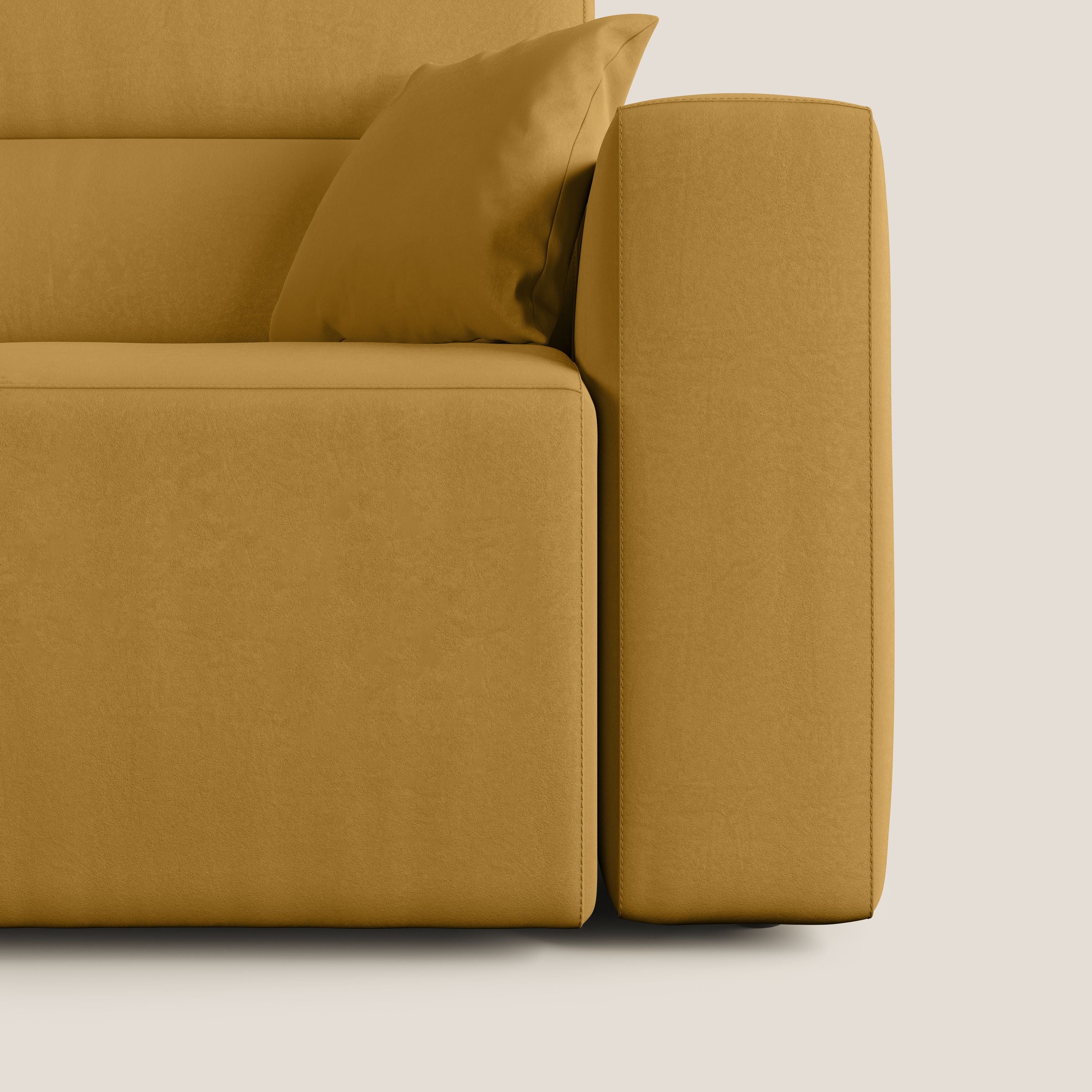 Orwell canapé avec assise extractible en microfibre détachable T11 jaune - Image 8
