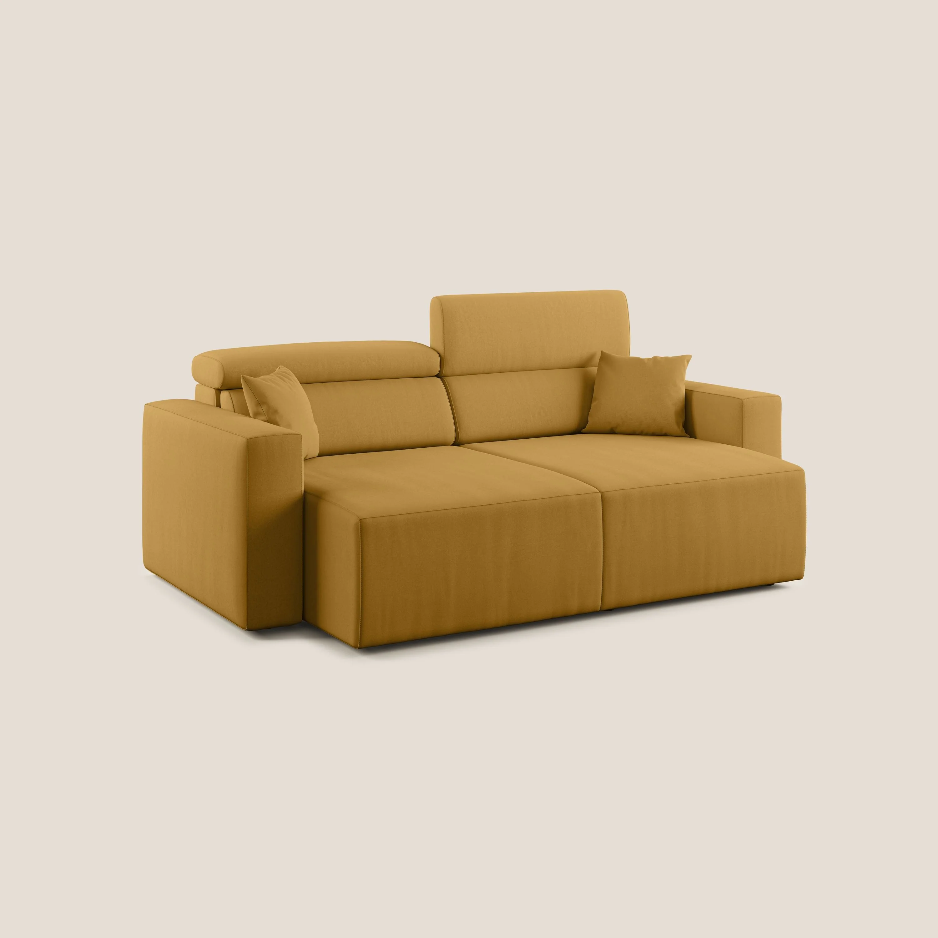 Orwell canapé avec assise extractible en microfibre détachable T11 jaune - Image 9