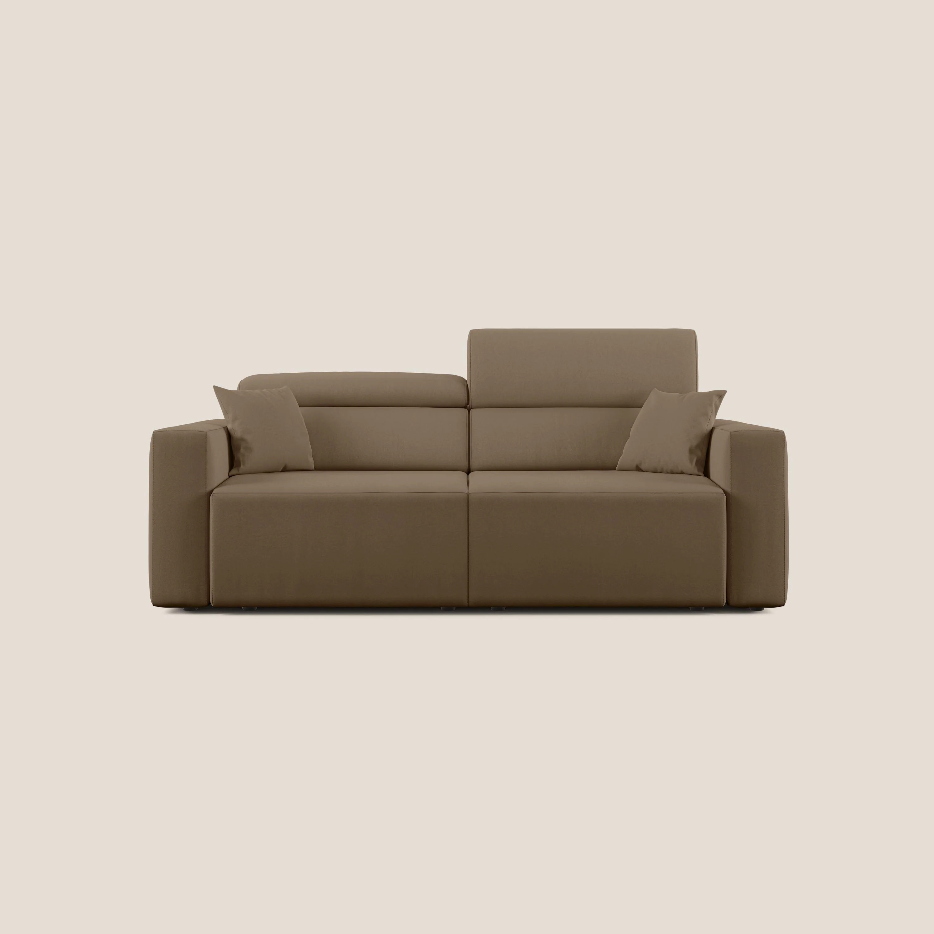 Orwell canapé avec assise extractible en microfibre détachable T11 marron