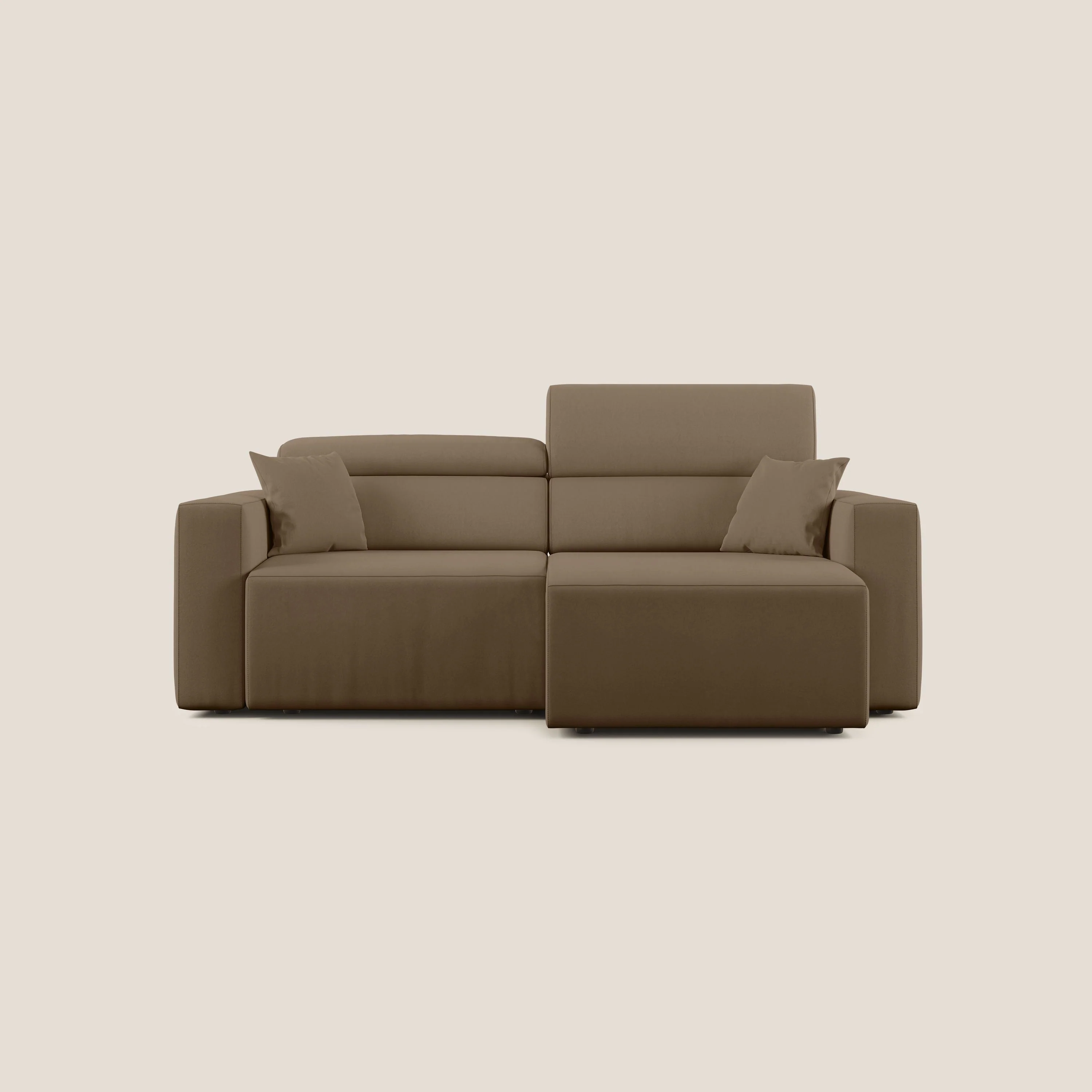 Orwell canapé avec assise extractible en microfibre détachable T11 marron - Image 10