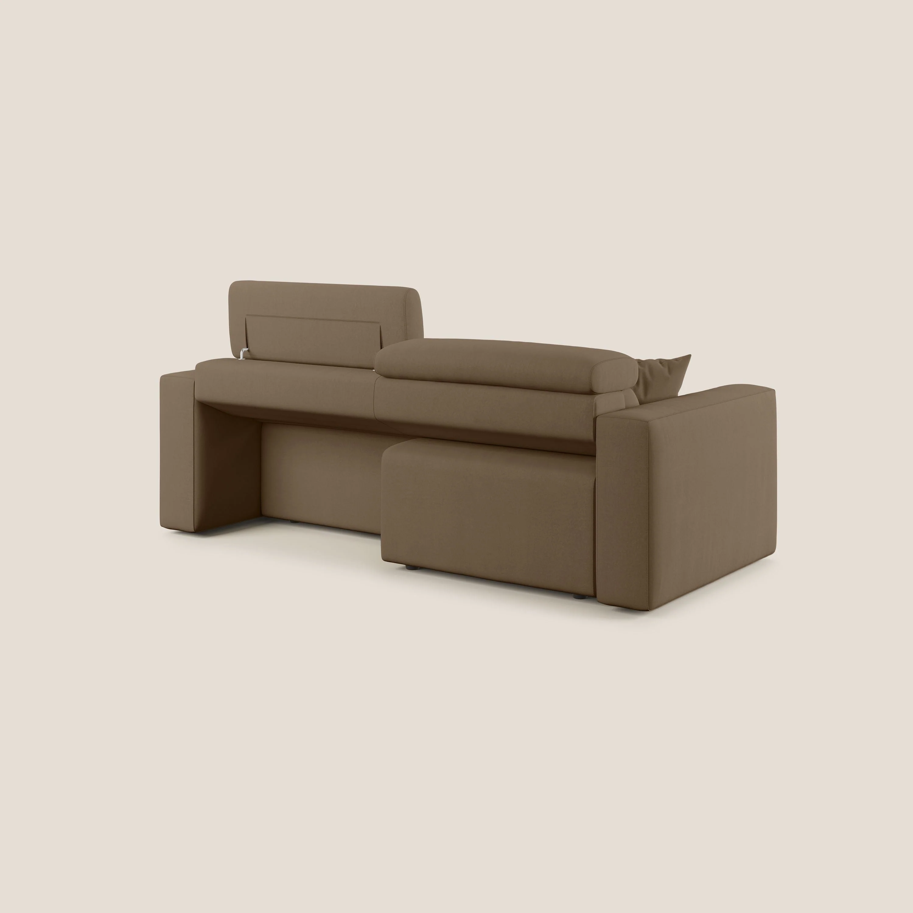 Orwell canapé avec assise extractible en microfibre détachable T11 marron - Image 11