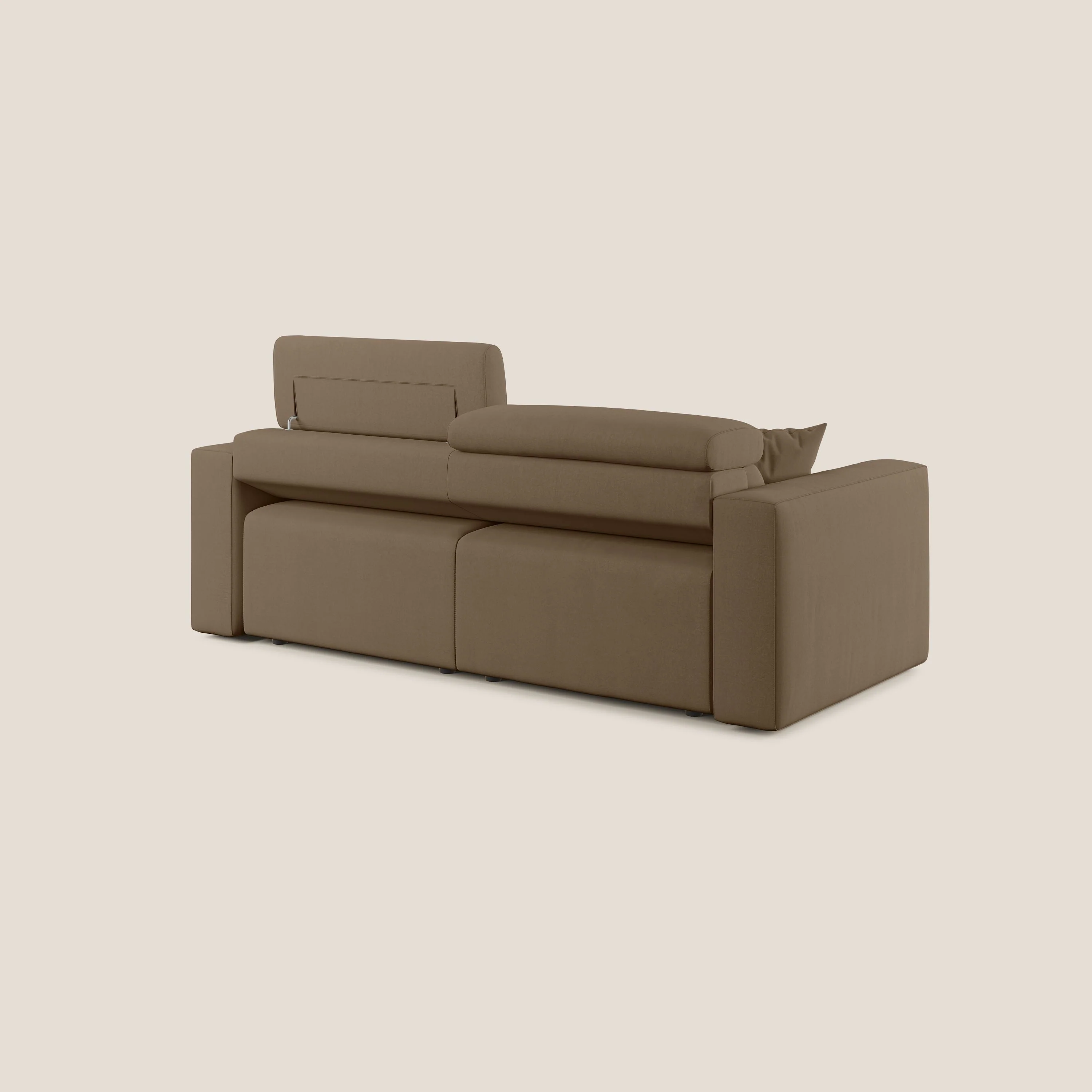 Orwell canapé avec assise extractible en microfibre détachable T11 marron - Image 5
