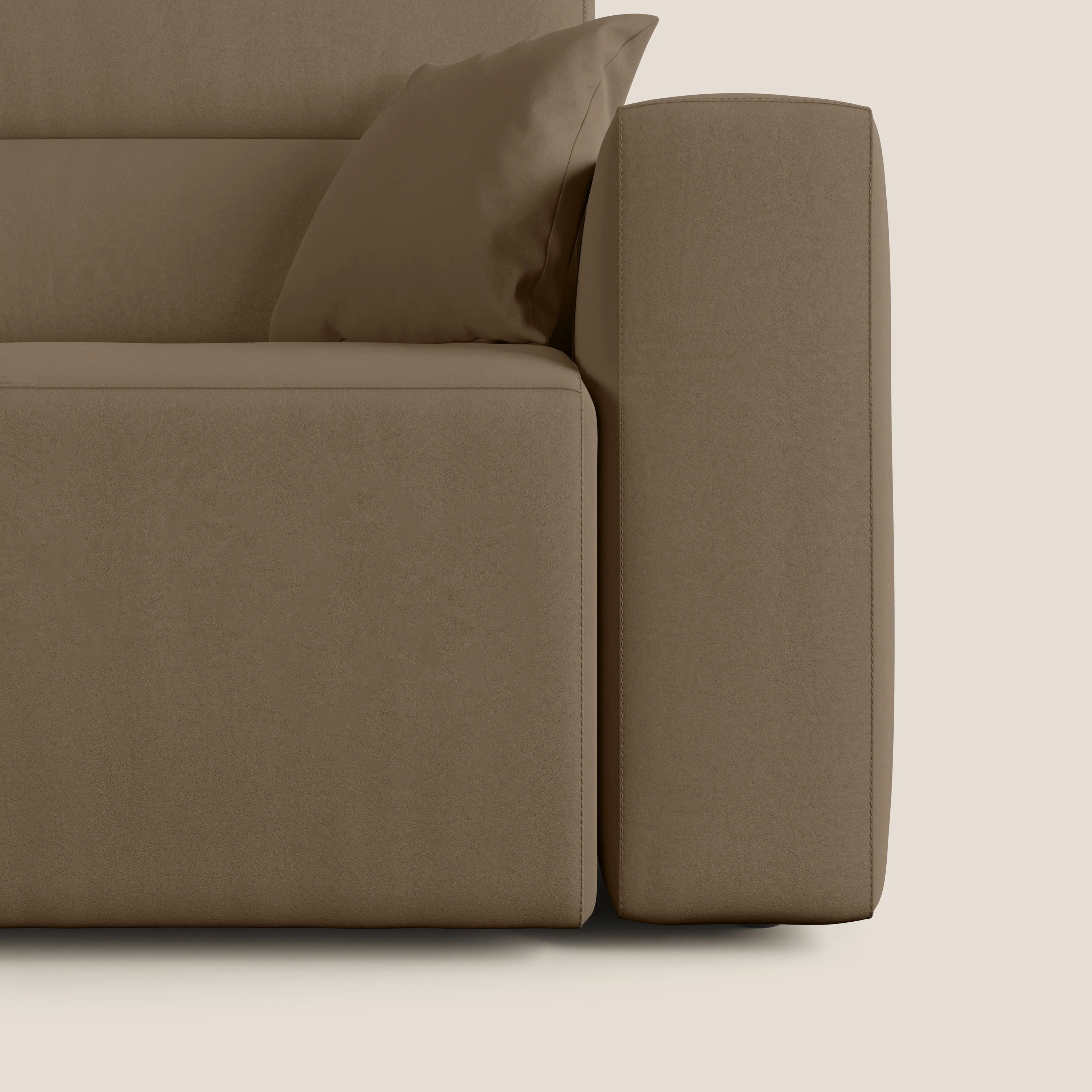 Orwell canapé avec assise extractible en microfibre détachable T11 marron - Image 8