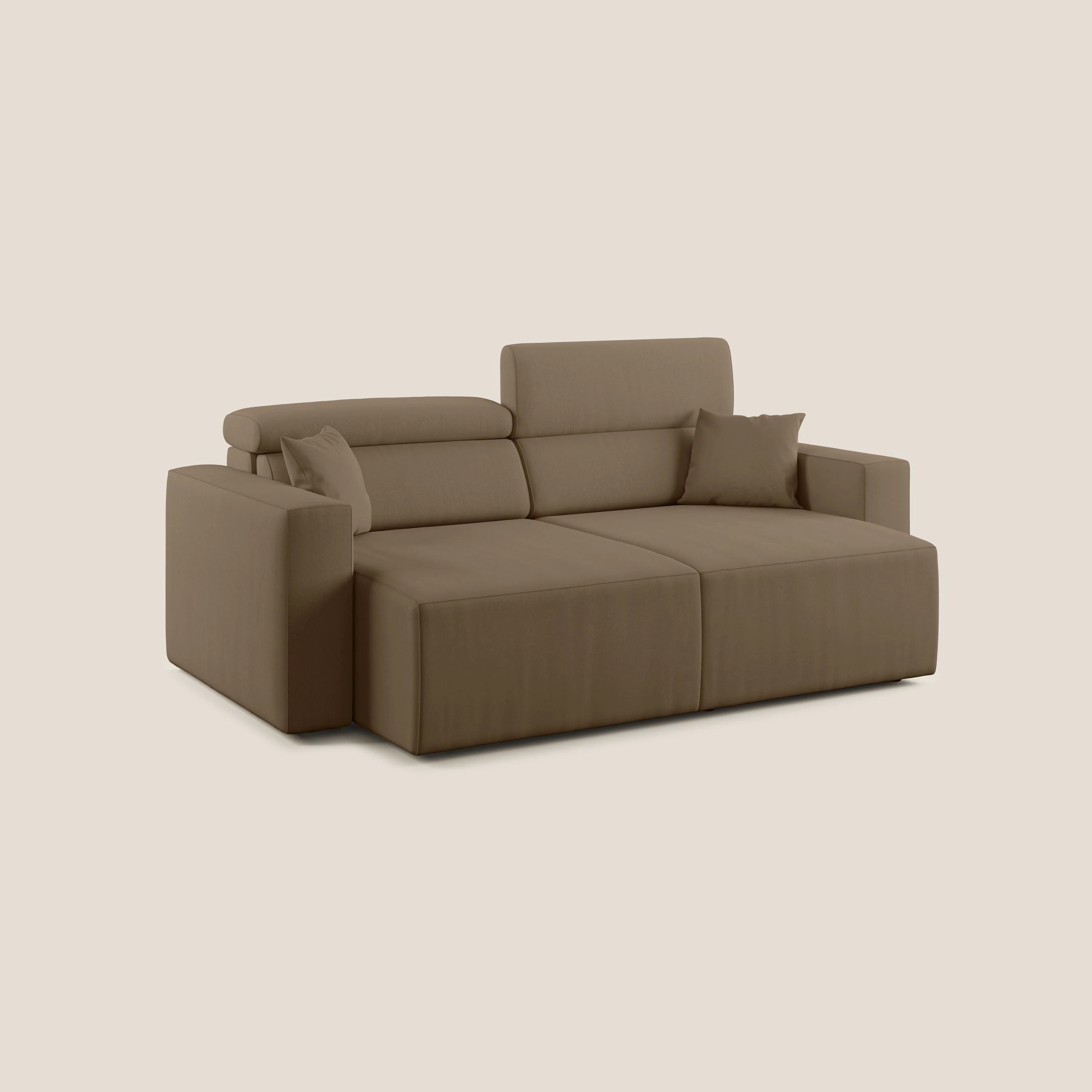 Orwell canapé avec assise extractible en microfibre détachable T11 marron - Image 9