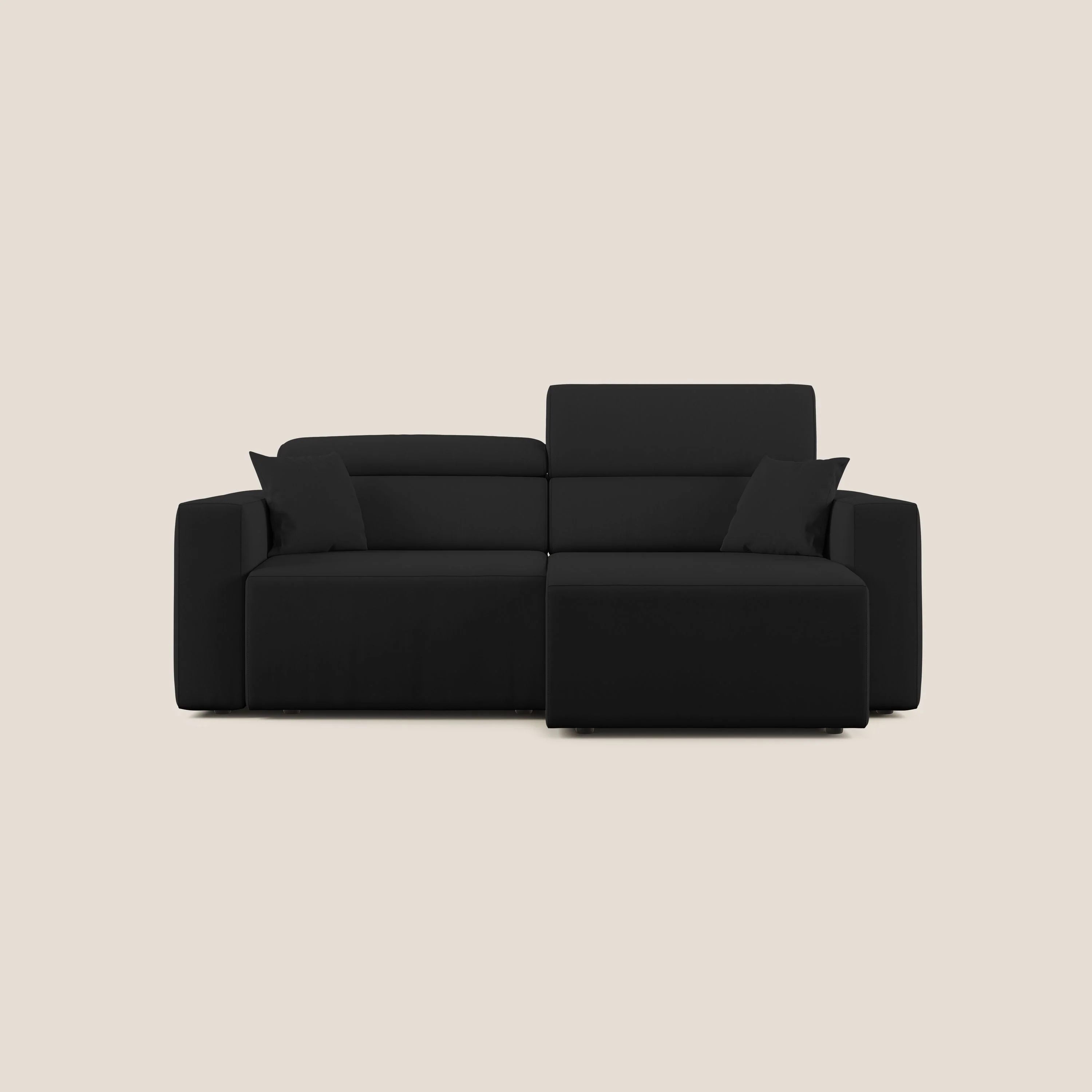 Orwell canapé avec assise extractible en microfibre détachable T11 noir - Image 10