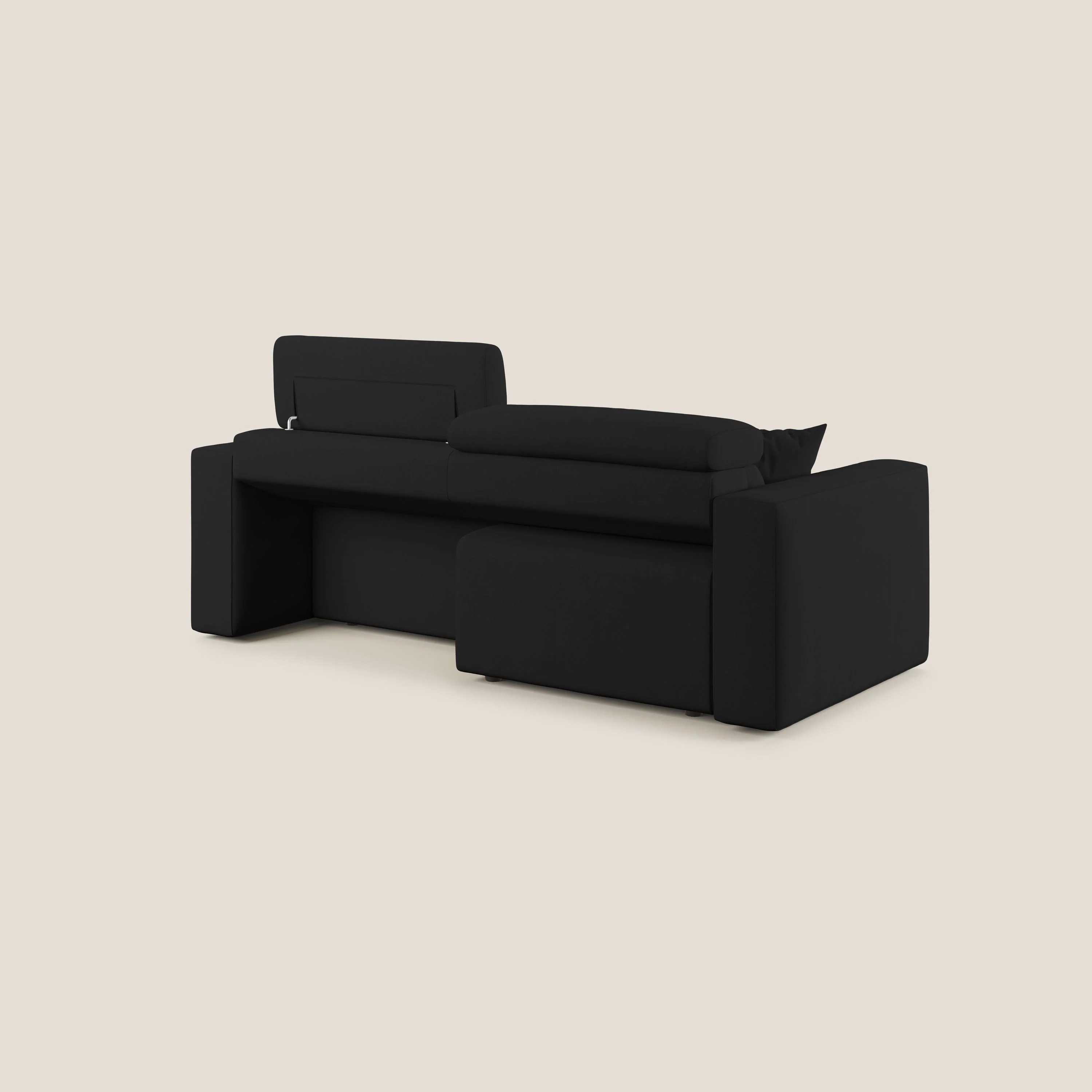 Orwell canapé avec assise extractible en microfibre détachable T11 noir - Image 11