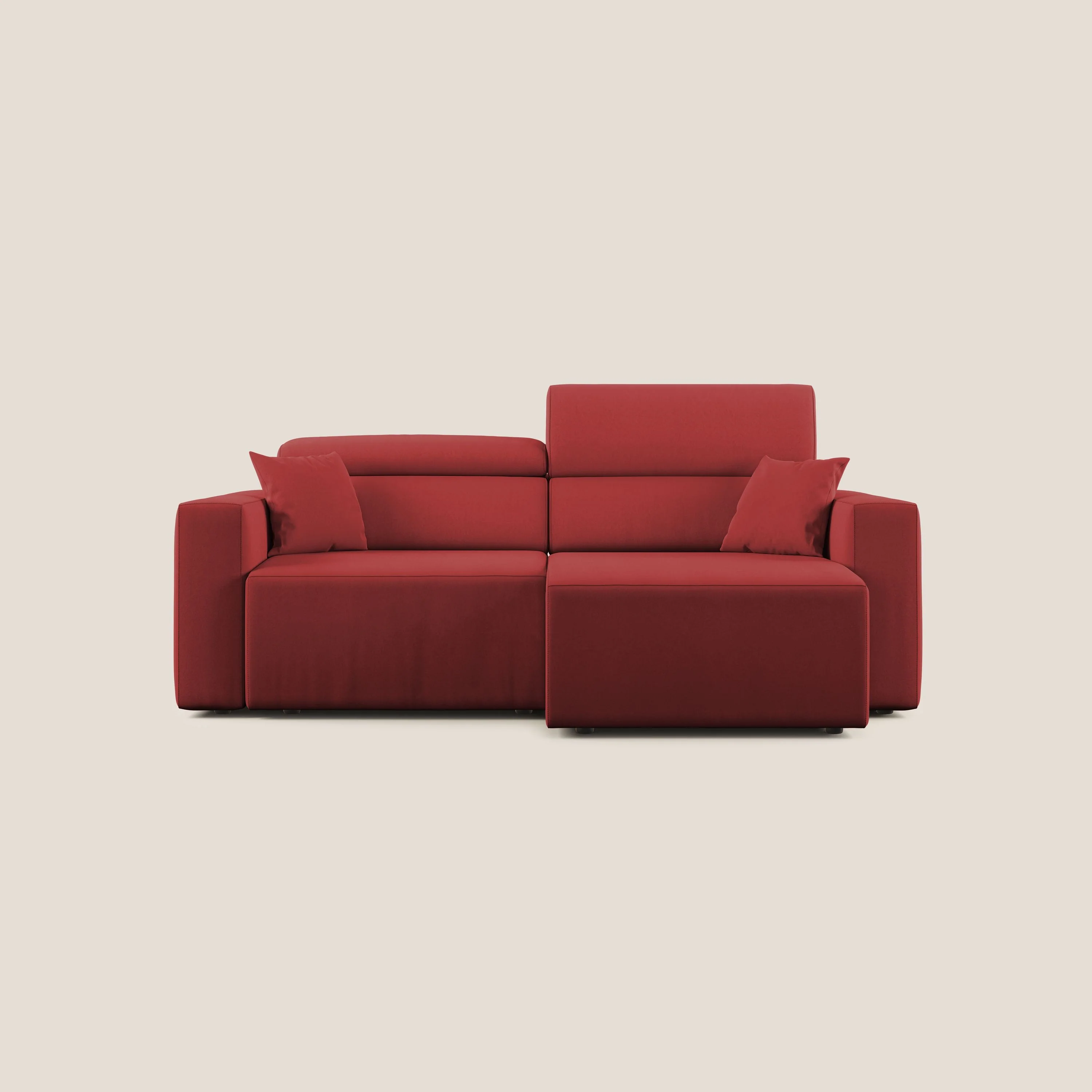 Orwell canapé avec assise extractible en microfibre détachable T11 rouge - Image 10