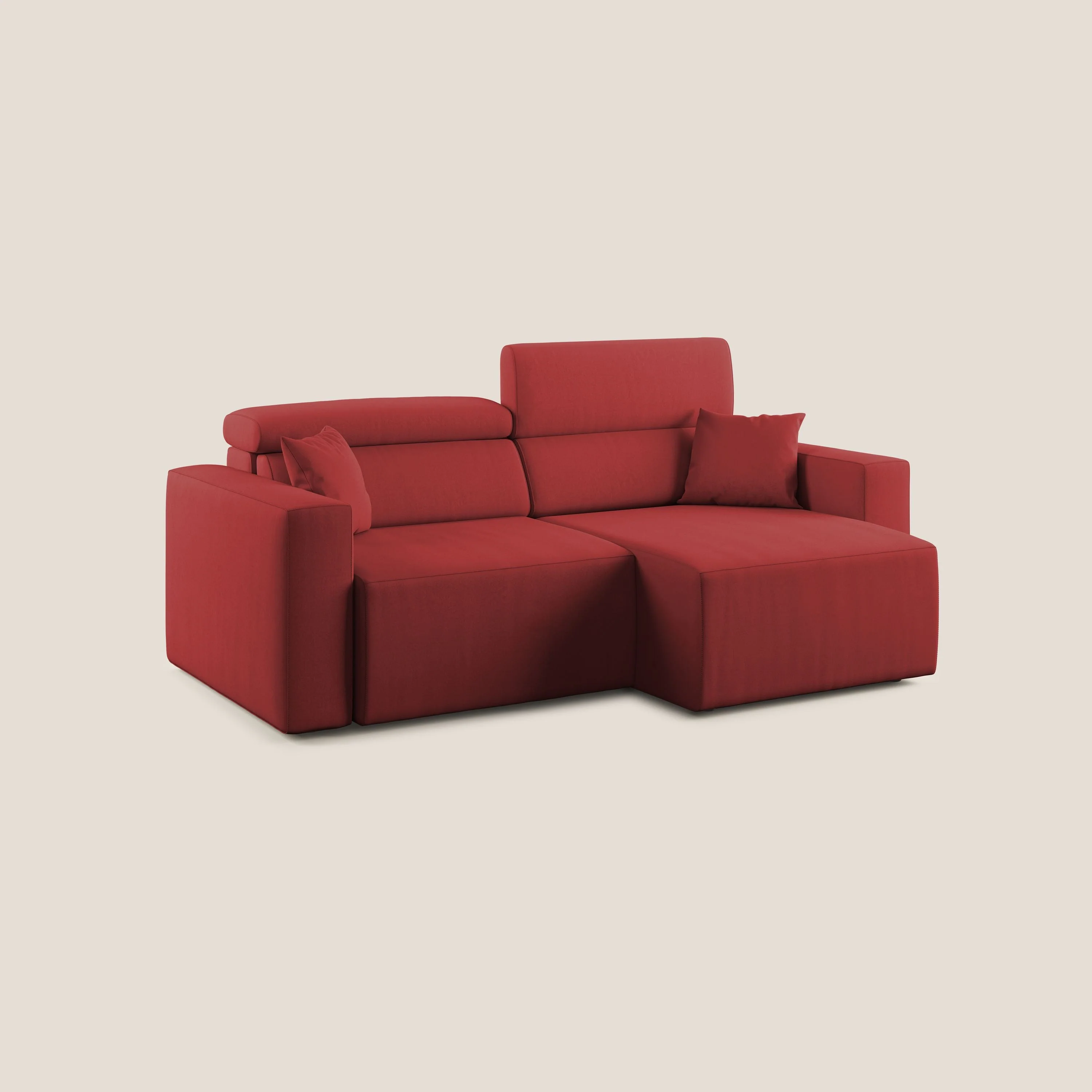 Orwell canapé avec assise extractible en microfibre détachable T11 rouge - Image 2