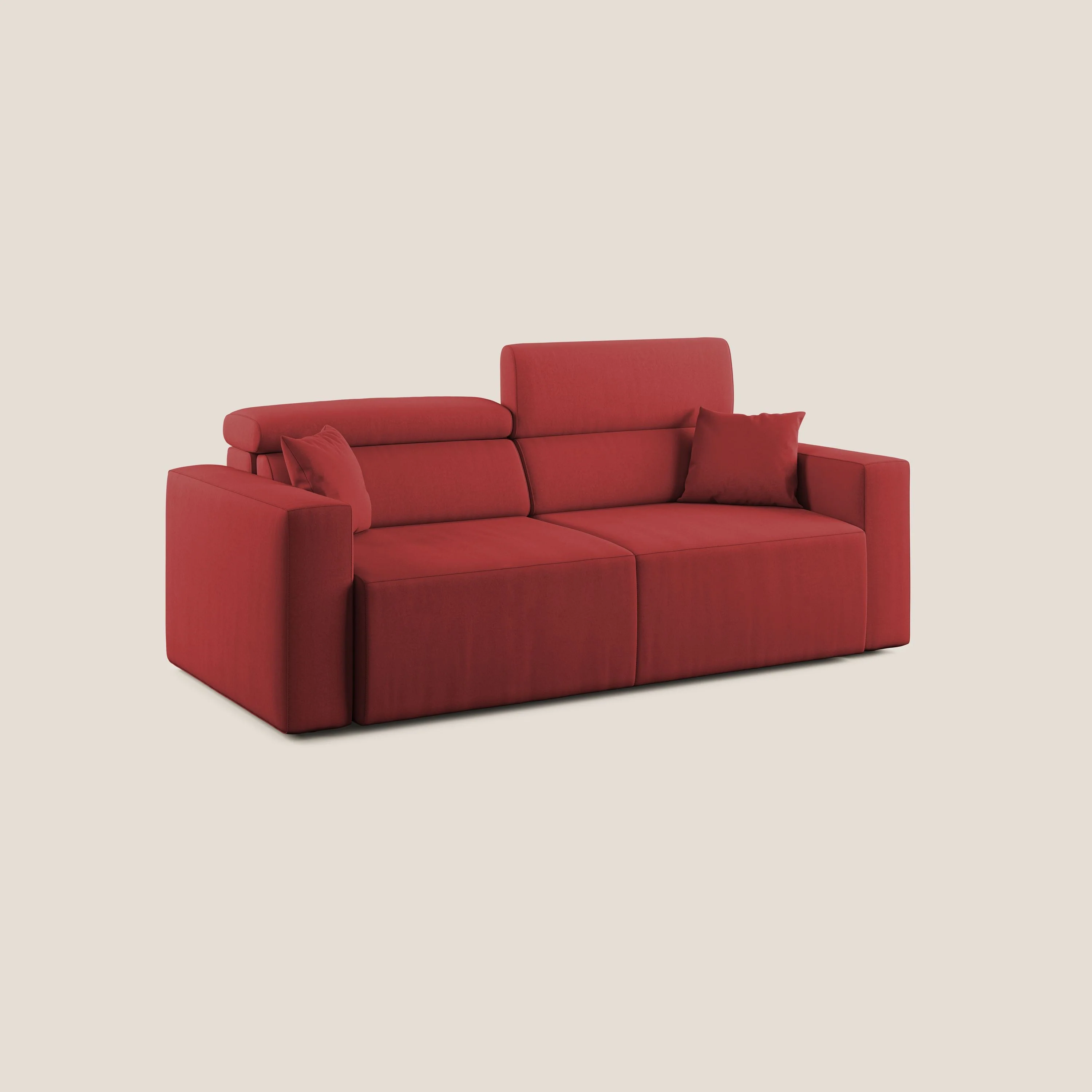Orwell canapé avec assise extractible en microfibre détachable T11 rouge - Image 3