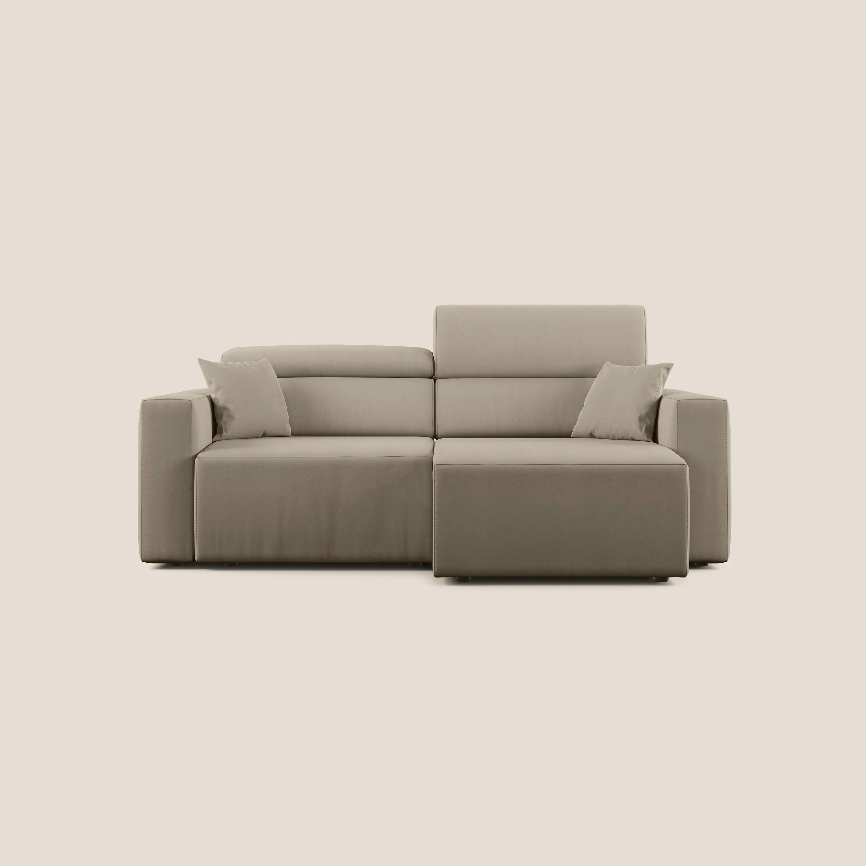 Orwell canapé avec assise extractible en microfibre détachable T11 Taupe tortora - Image 10