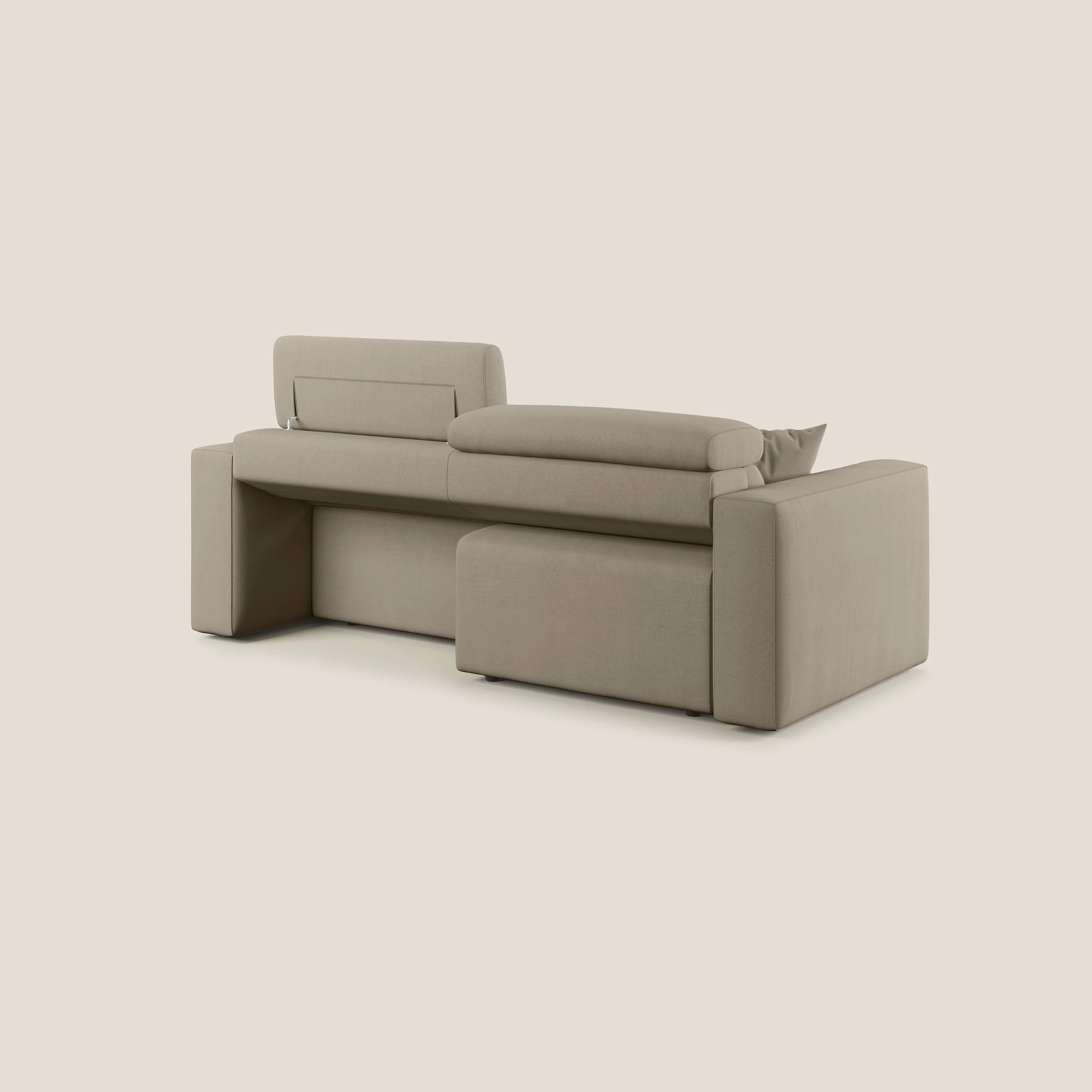 Orwell canapé avec assise extractible en microfibre détachable T11 Taupe tortora - Image 11