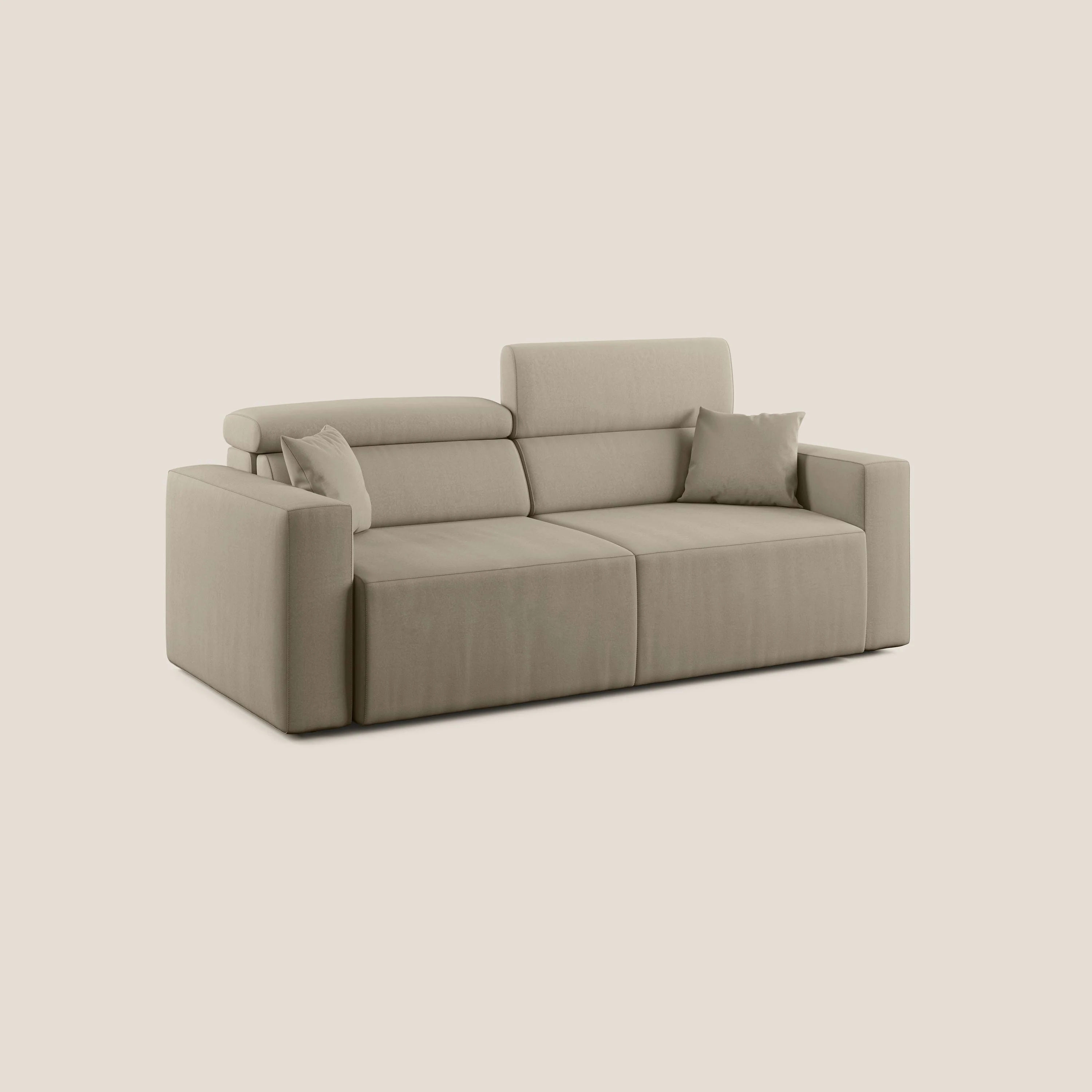Orwell canapé avec assise extractible en microfibre détachable T11 Taupe tortora - Image 3