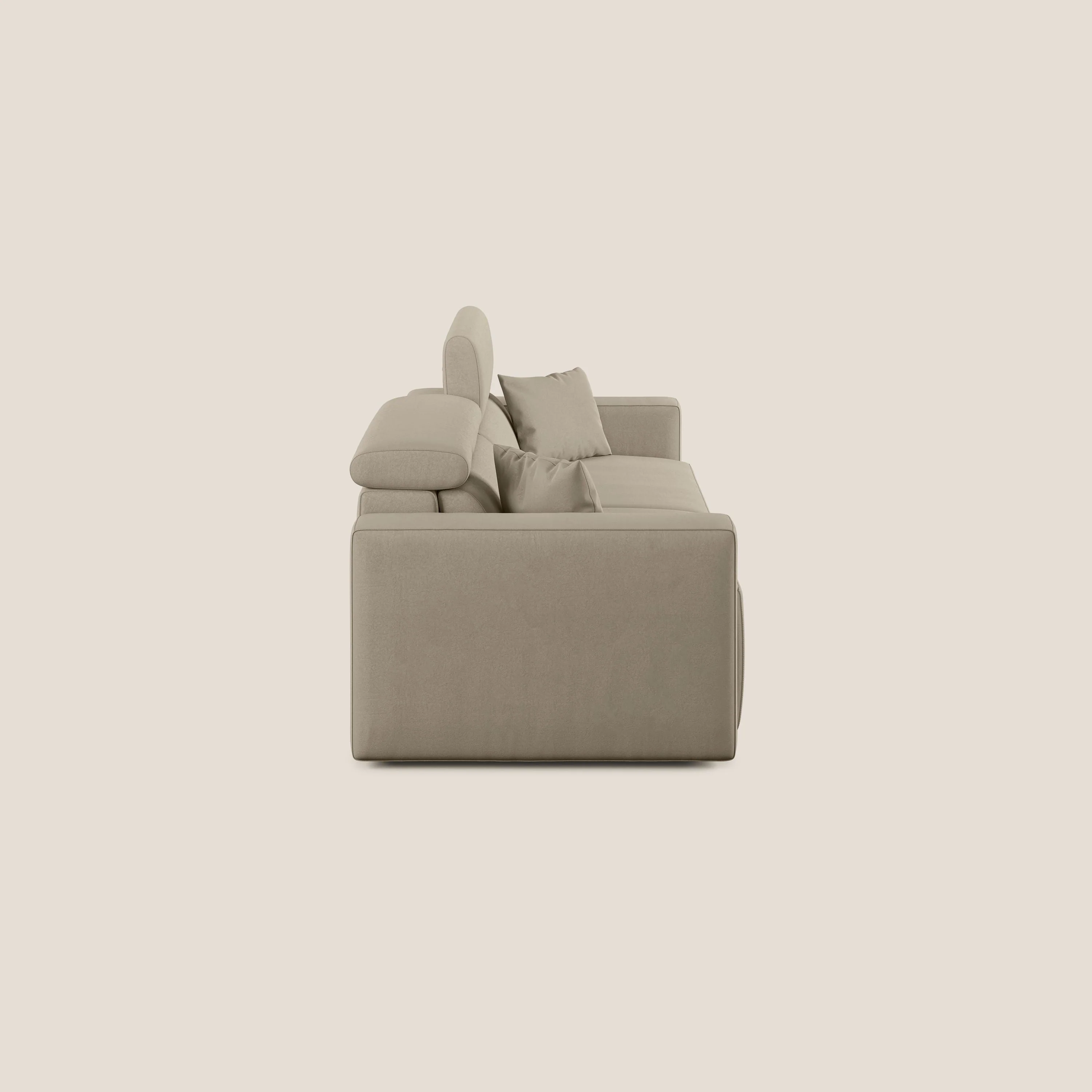 Orwell canapé avec assise extractible en microfibre détachable T11 Taupe tortora - Image 4