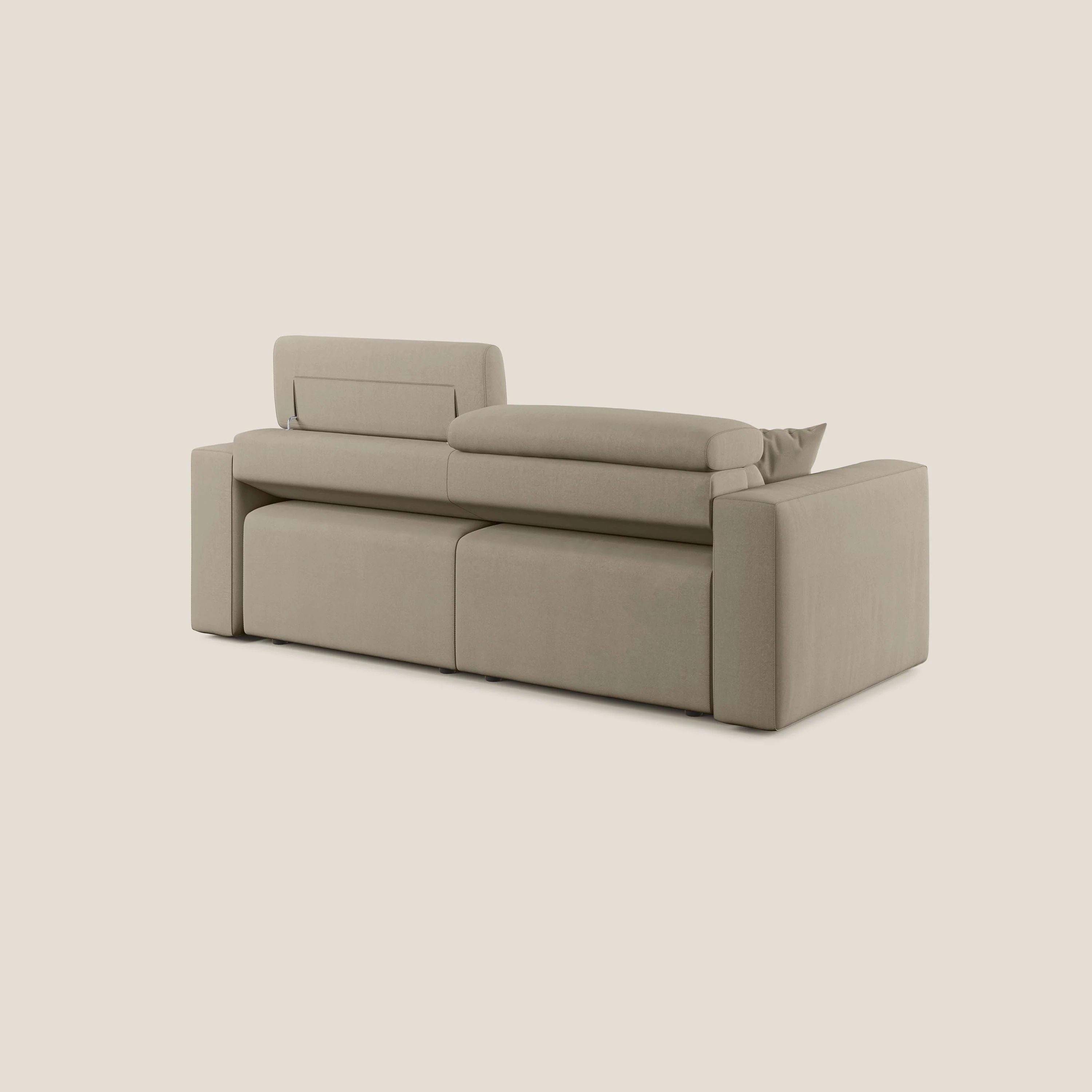 Orwell canapé avec assise extractible en microfibre détachable T11 Taupe tortora - Image 5