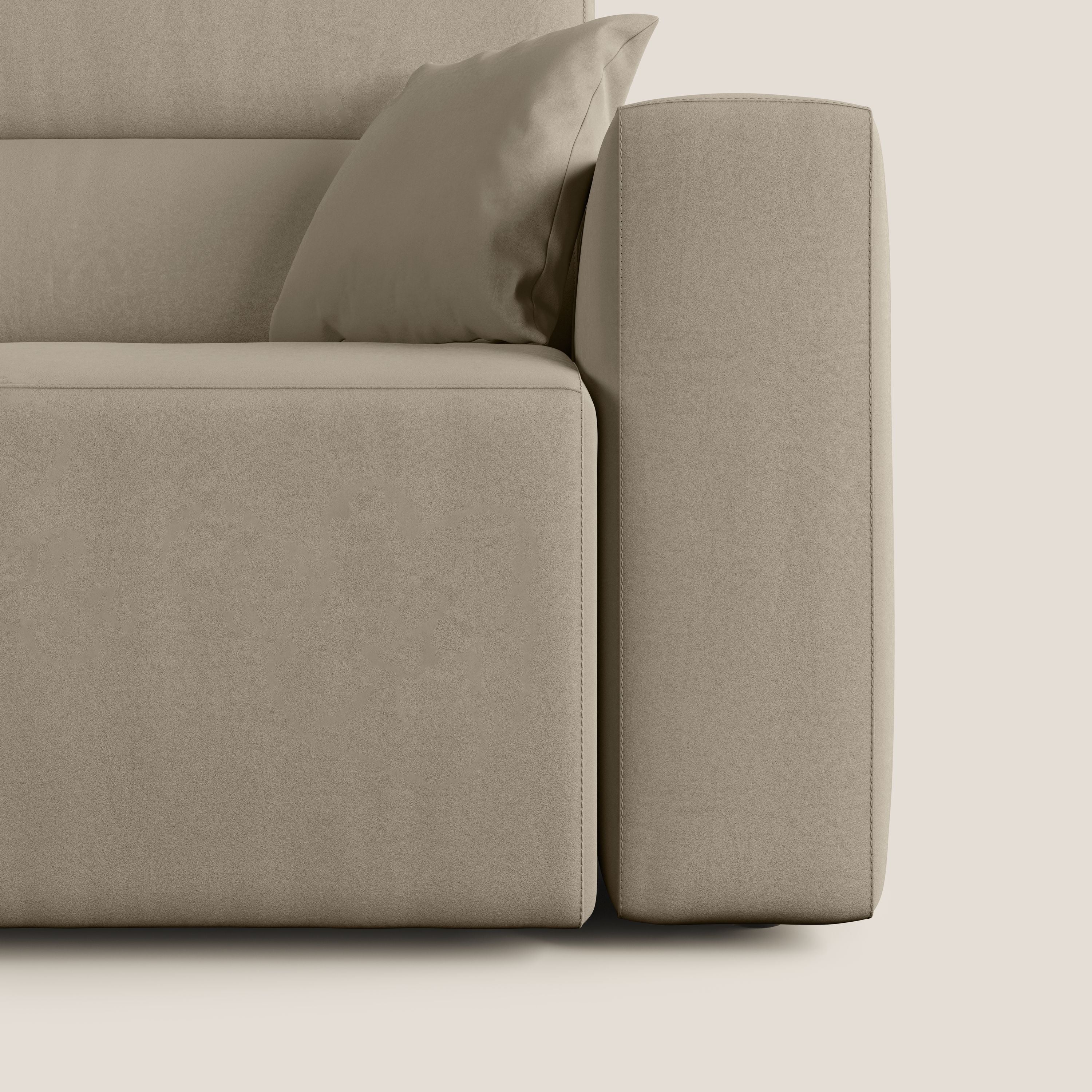 Orwell canapé avec assise extractible en microfibre détachable T11 Taupe tortora - Image 8