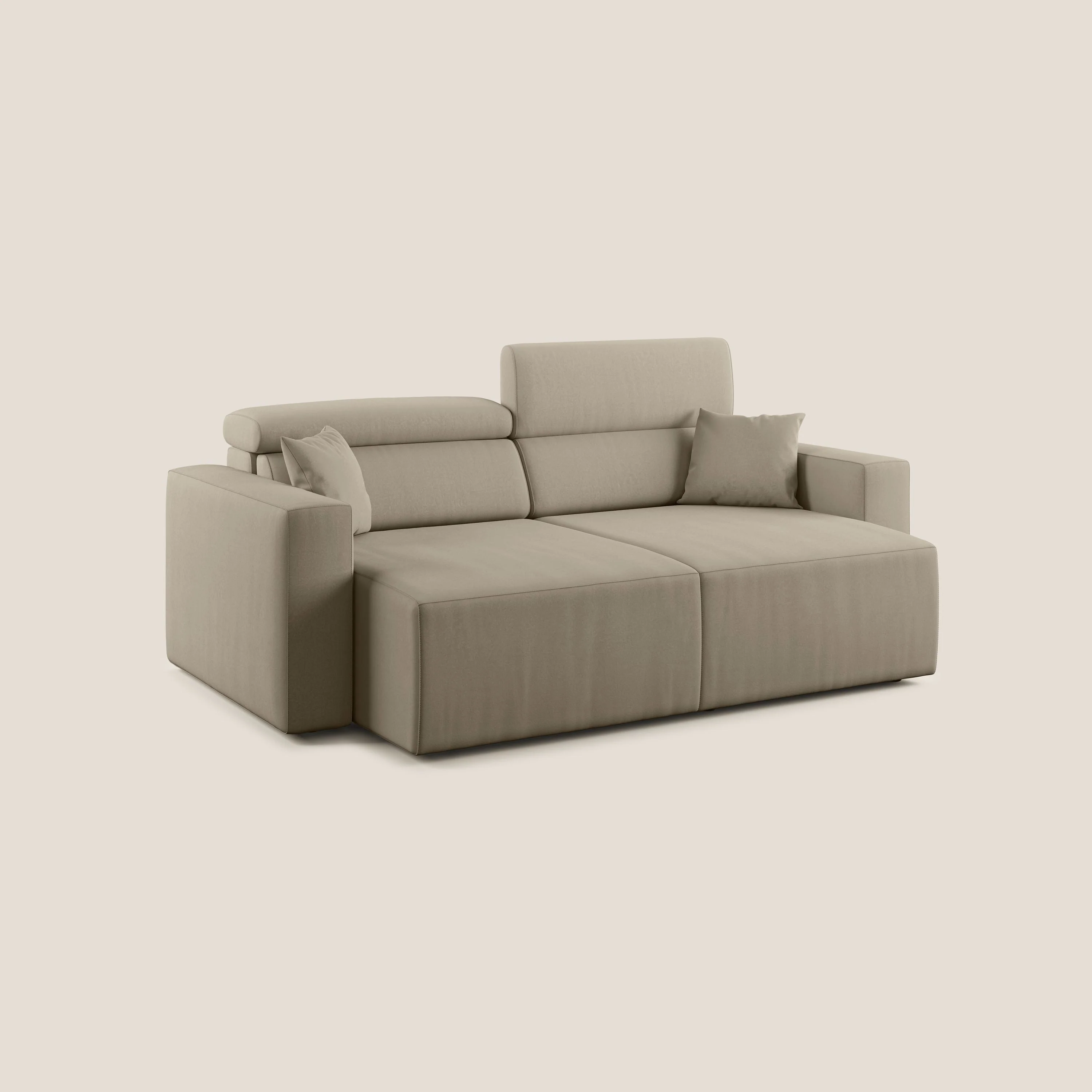 Orwell canapé avec assise extractible en microfibre détachable T11 Taupe tortora - Image 9