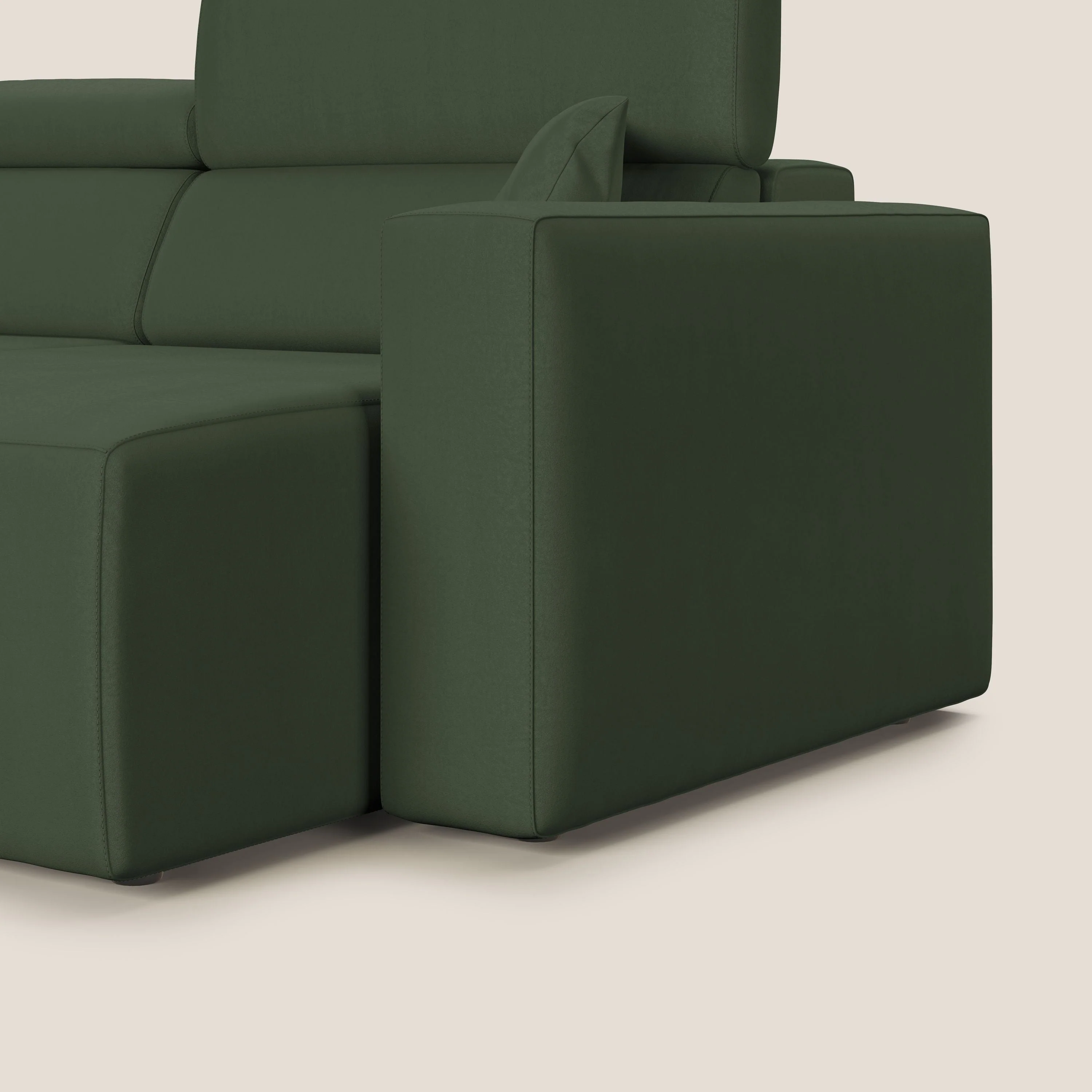 Orwell canapé avec assise extractible en microfibre détachable T11 vert - Image 12