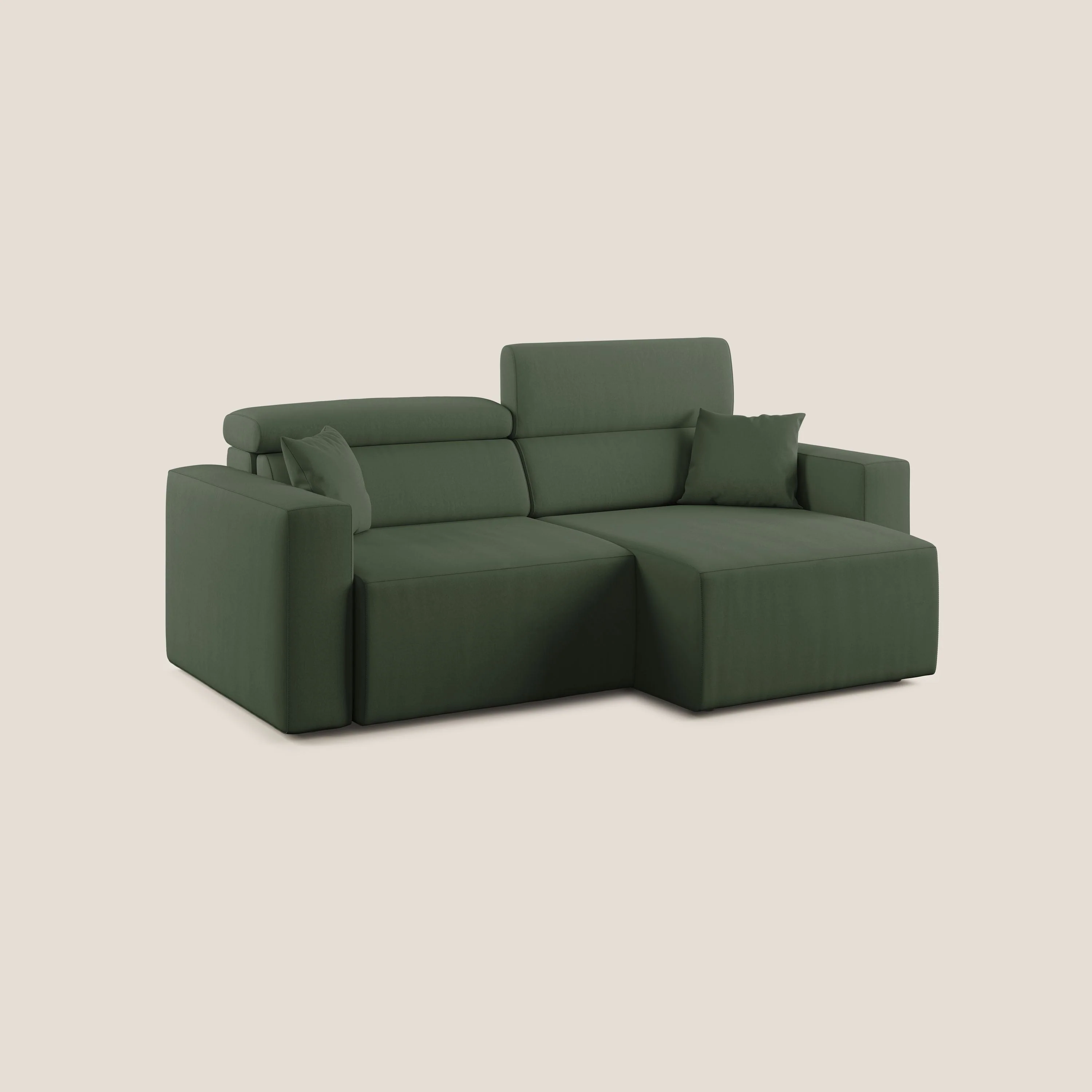 Orwell canapé avec assise extractible en microfibre détachable T11 vert - Image 2