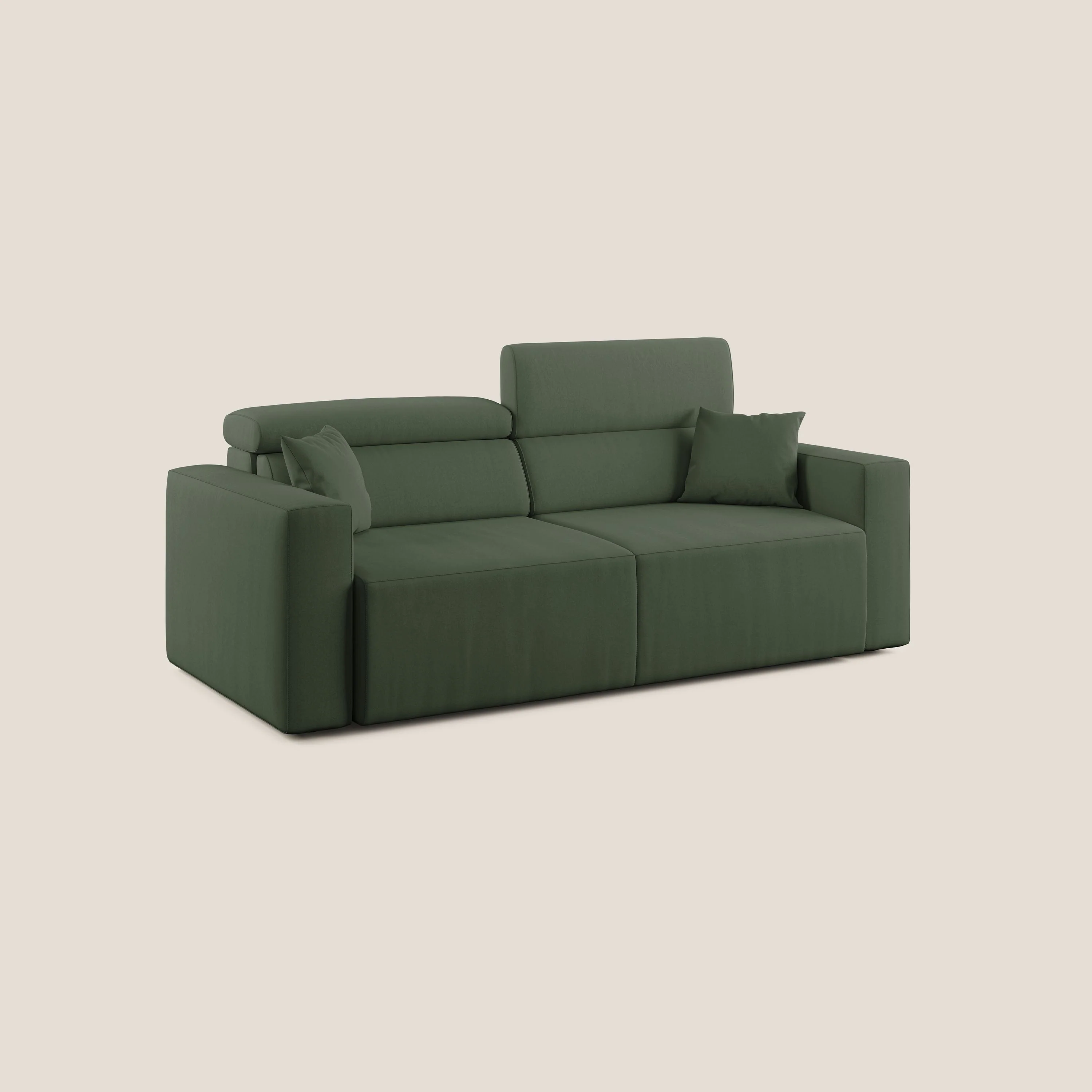 Orwell canapé avec assise extractible en microfibre détachable T11 vert - Image 3