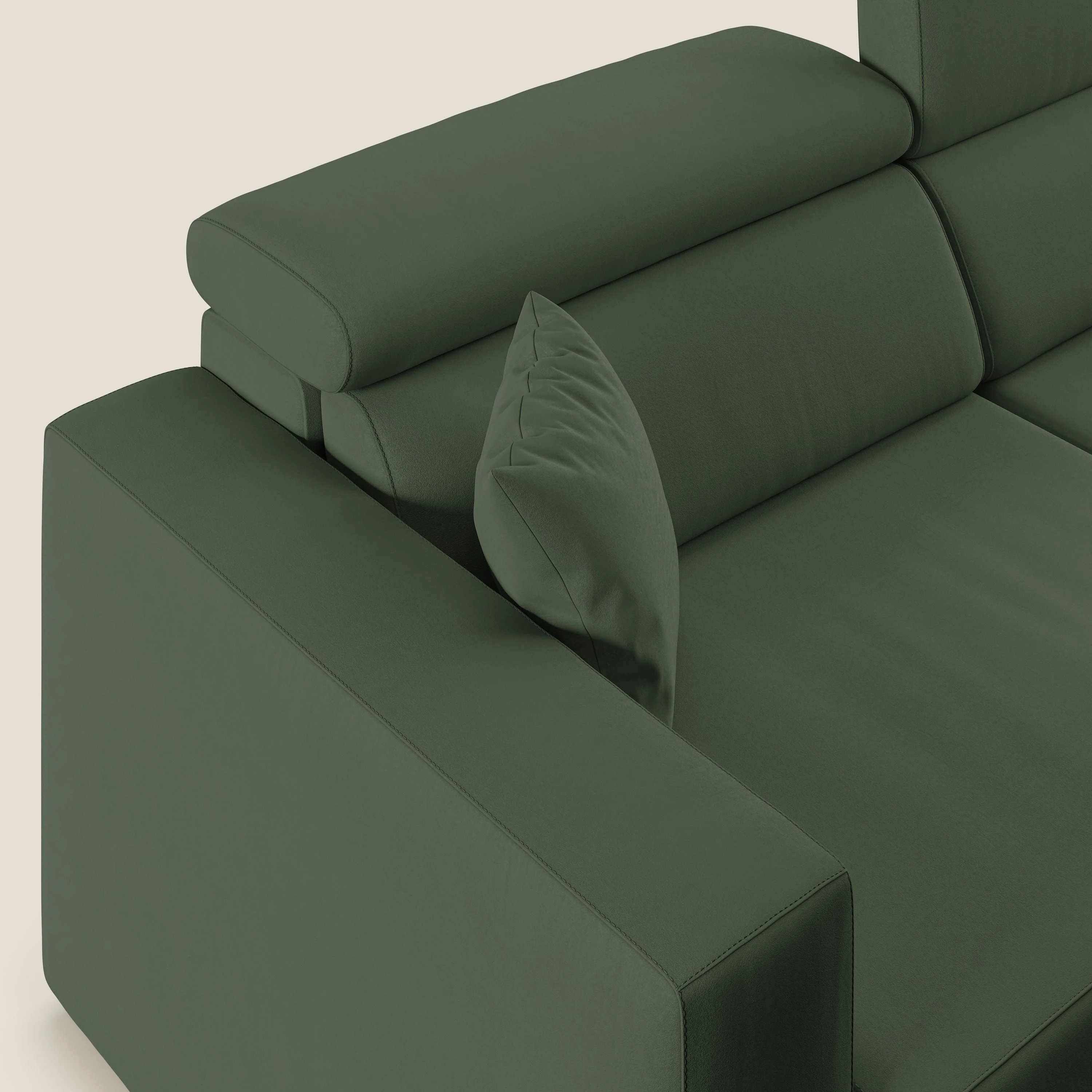 Orwell canapé avec assise extractible en microfibre détachable T11 vert - Image 6