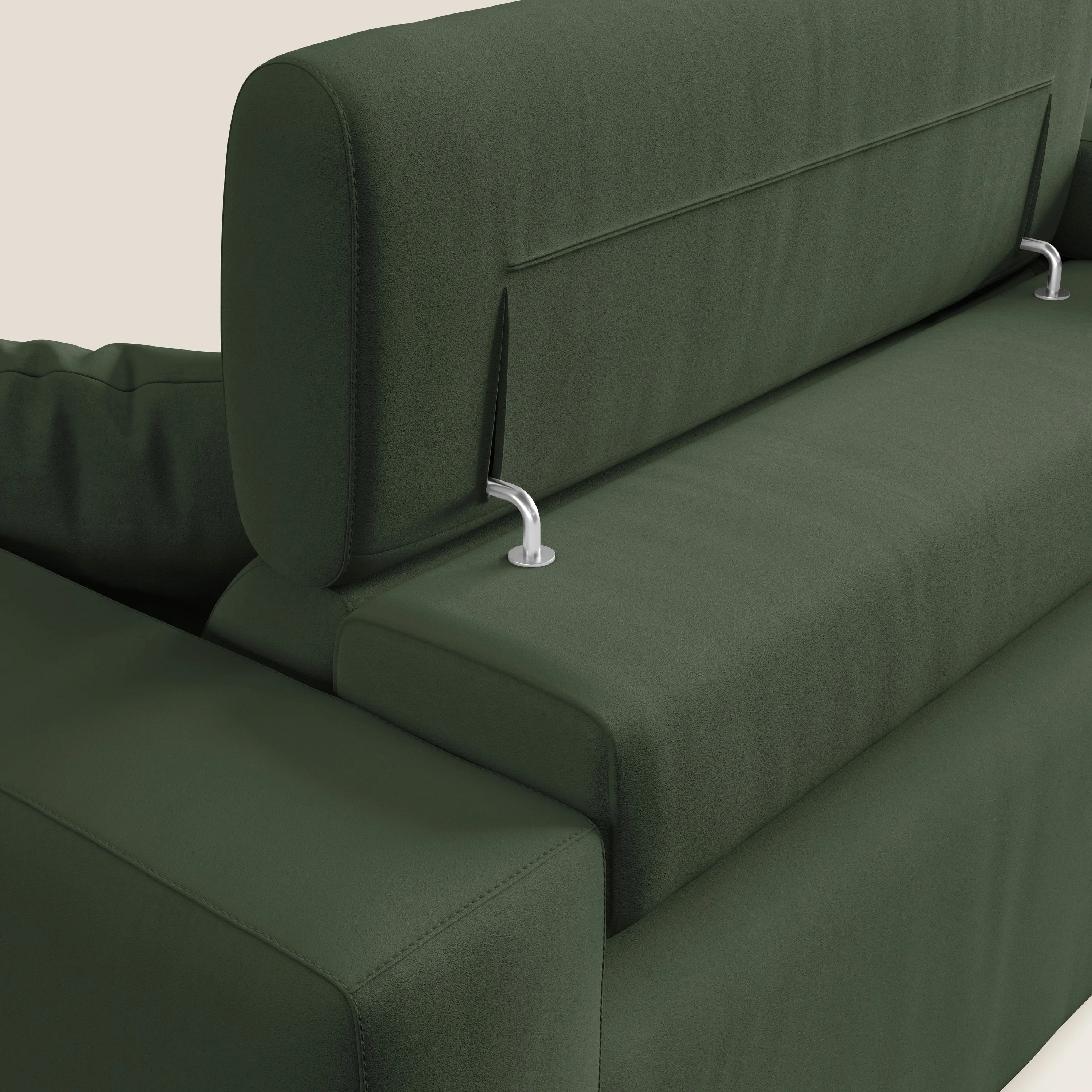 Orwell canapé avec assise extractible en microfibre détachable T11 vert - Image 7