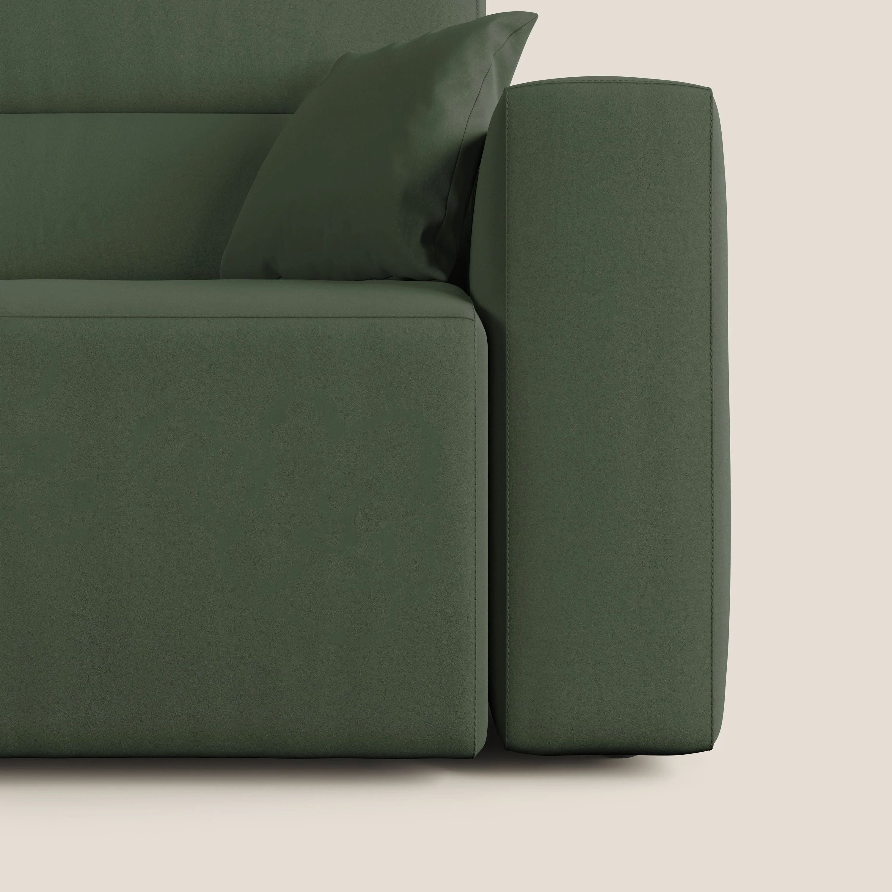Orwell canapé avec assise extractible en microfibre détachable T11 vert - Image 8