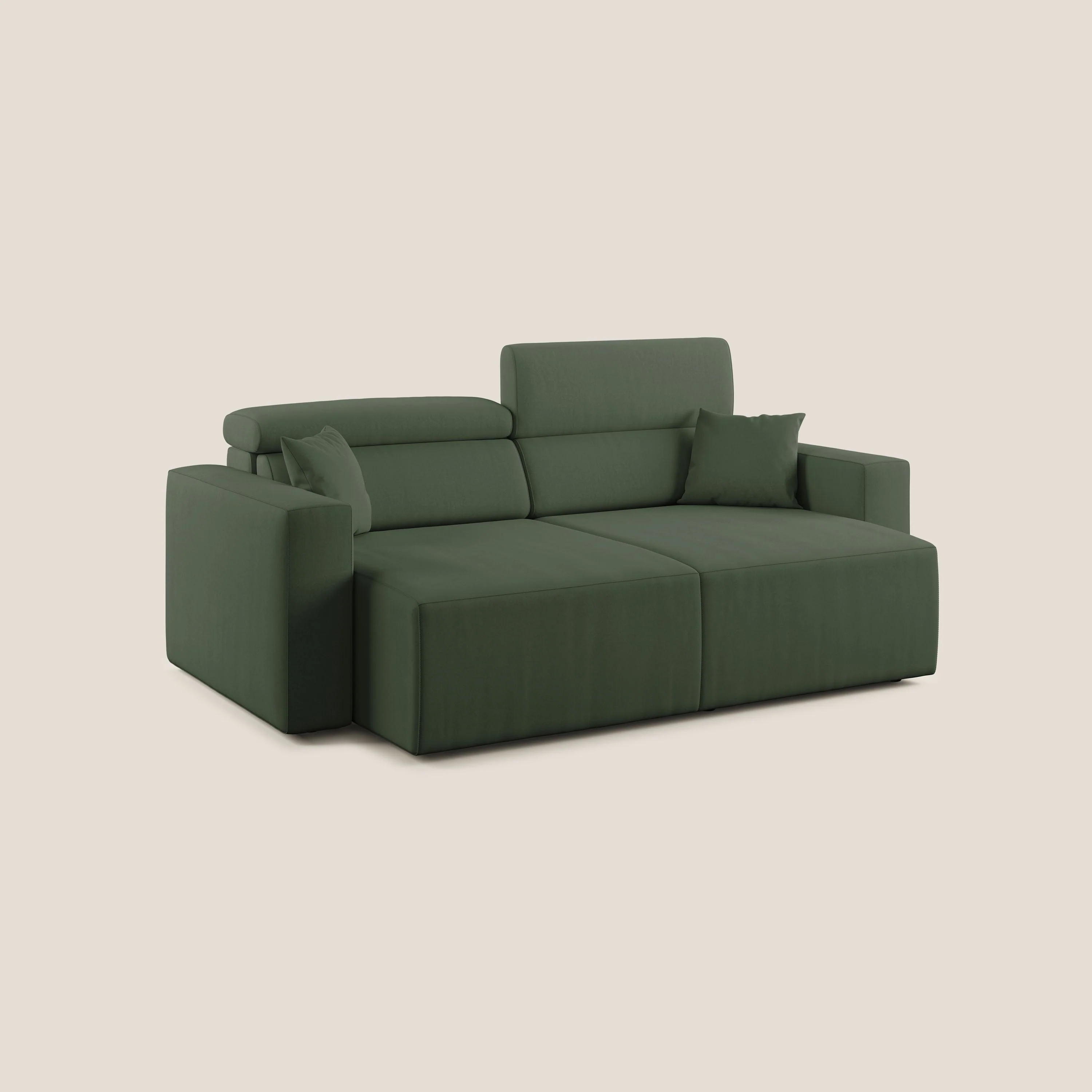 Orwell canapé avec assise extractible en microfibre détachable T11 vert - Image 9
