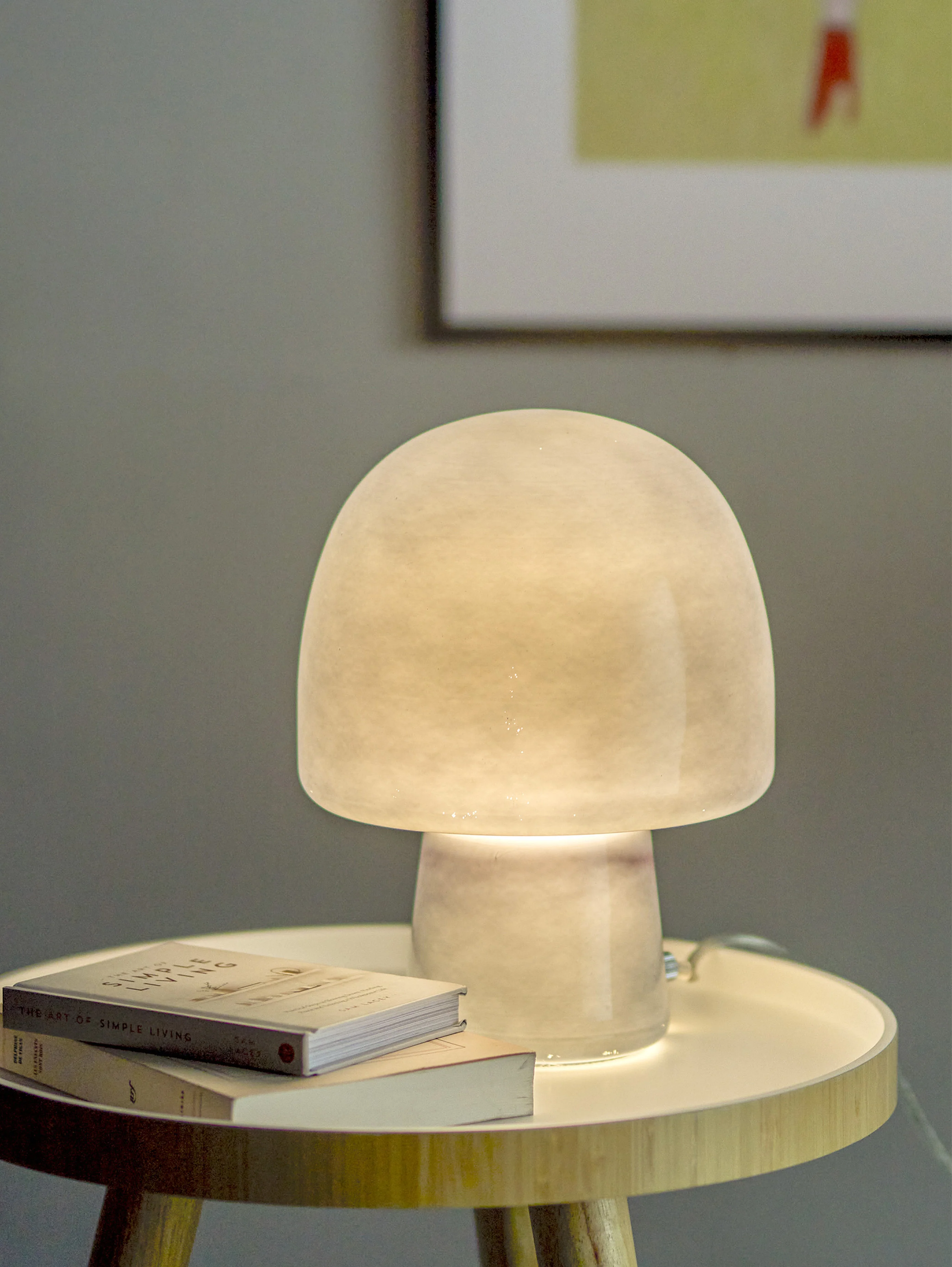 Paddy lampe de table en verre bleu - Image 5