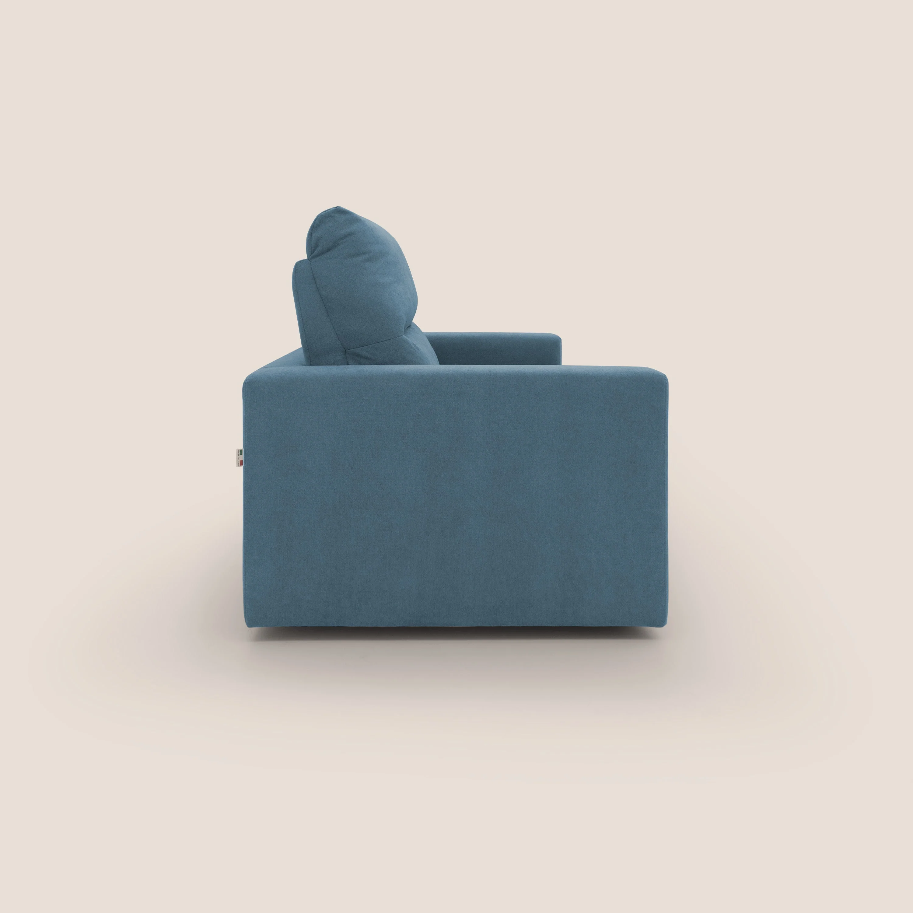 Paloma canapé convertible avec matelas de 18 cm en Aloe Vera en tissu imperméable bleu - Image 4