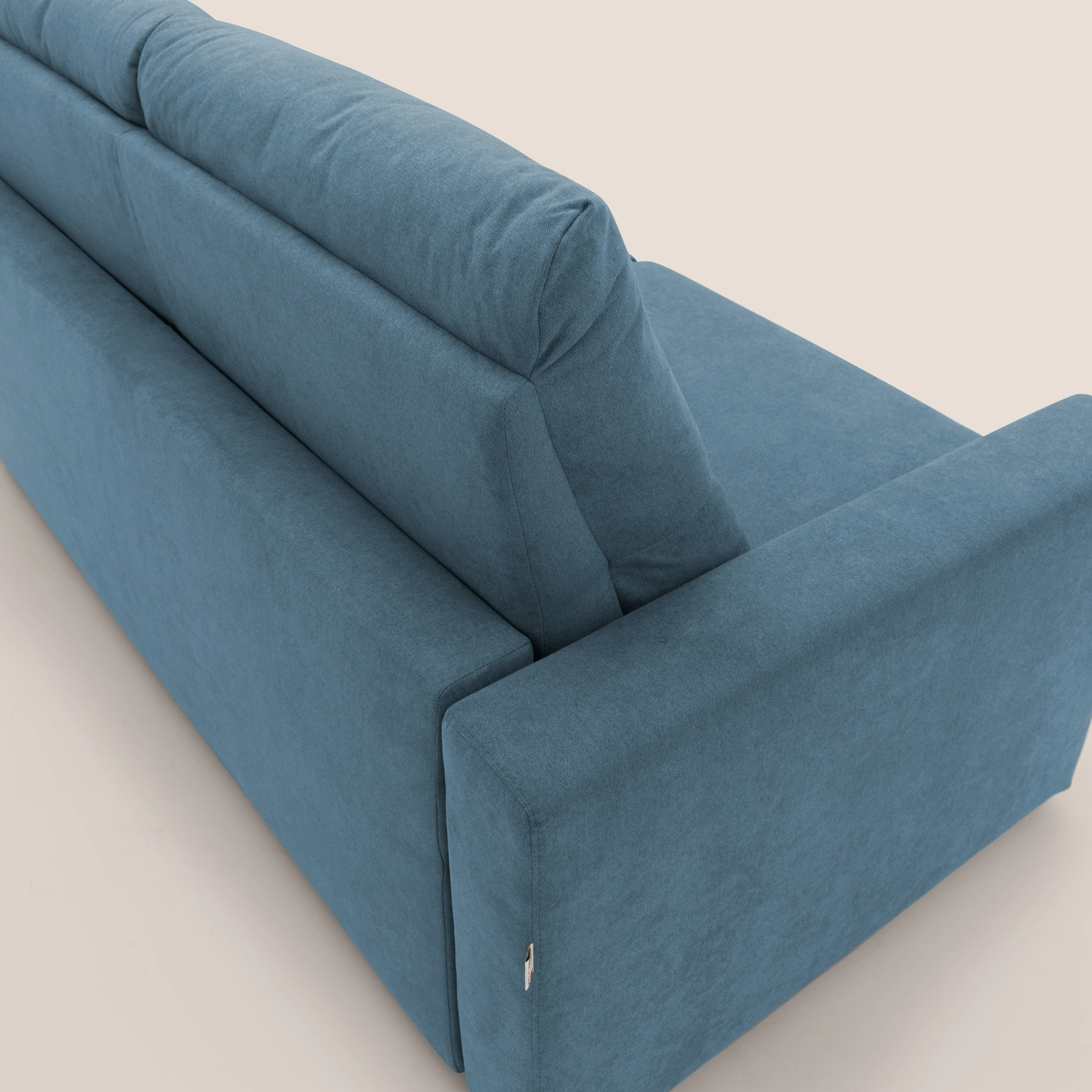 Paloma canapé convertible avec matelas de 18 cm en Aloe Vera en tissu imperméable bleu - Image 6