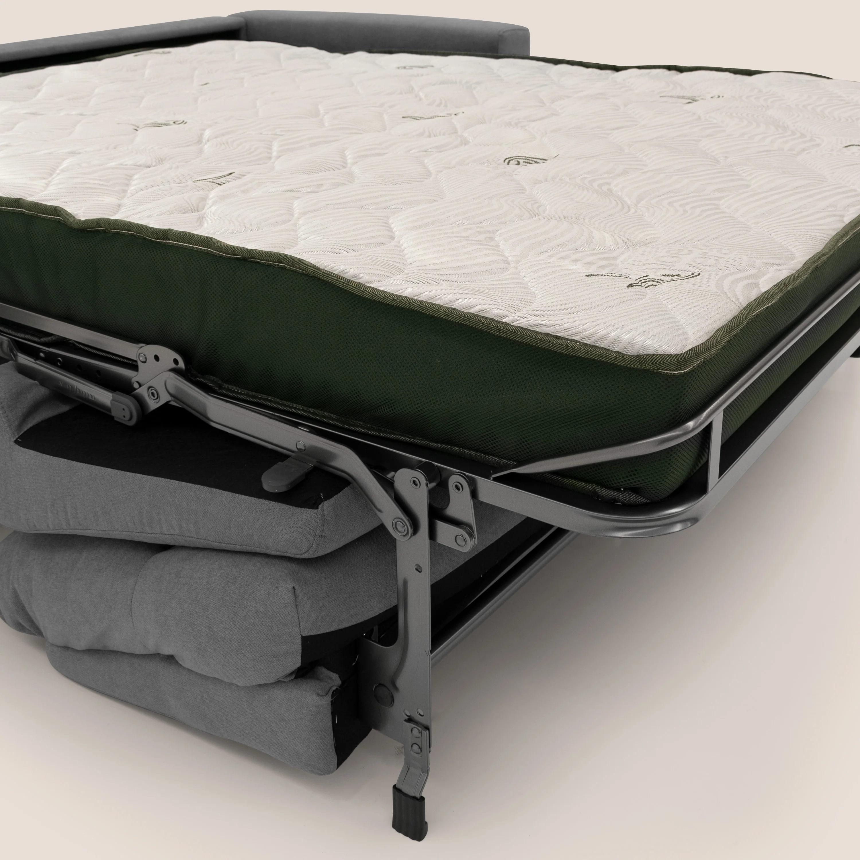 Paloma canapé convertible avec matelas de 18 cm en Aloe Vera en tissu imperméable gris - Image 13
