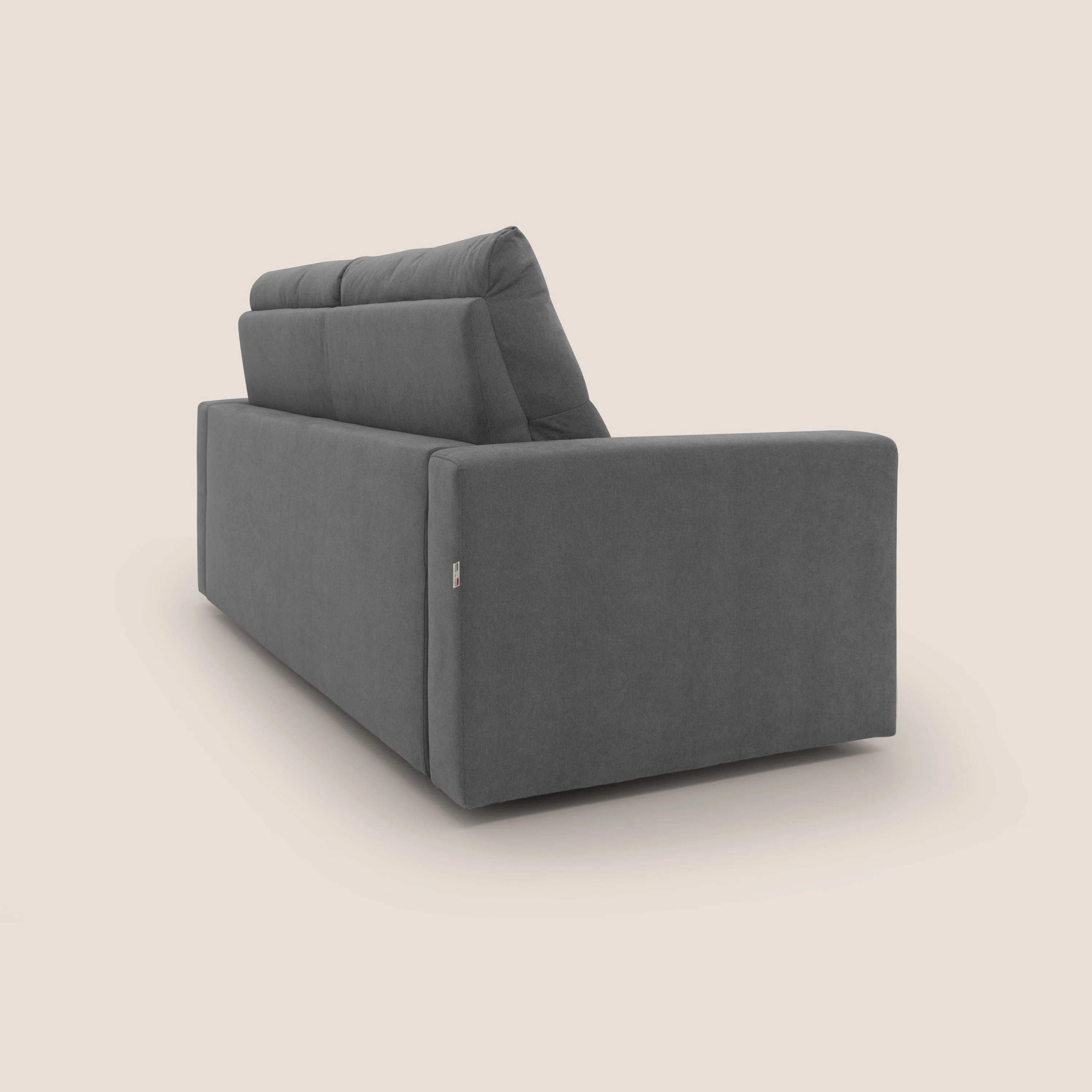 Paloma canapé convertible avec matelas de 18 cm en Aloe Vera en tissu imperméable gris - Image 6