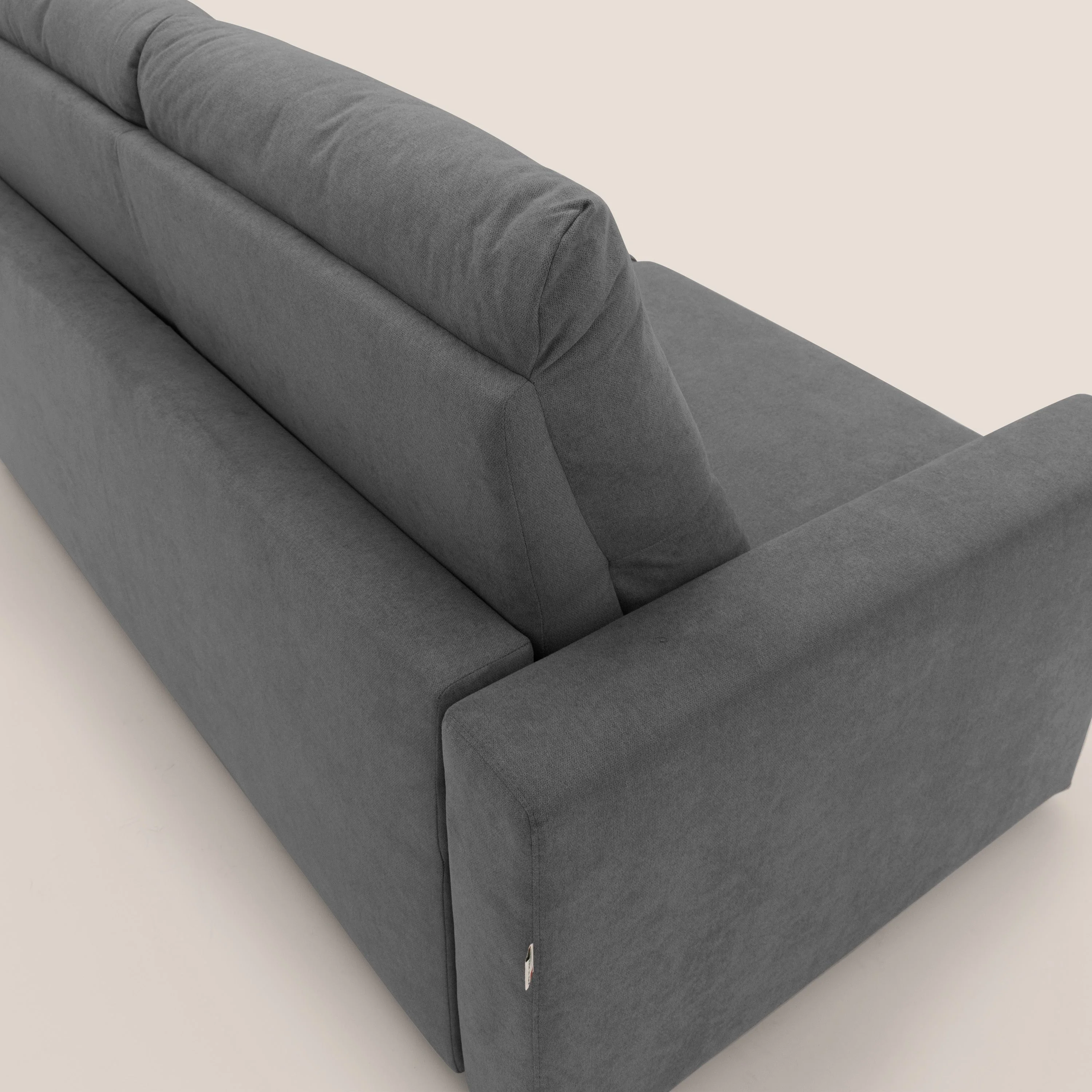 Paloma canapé convertible avec matelas de 18 cm en Aloe Vera en tissu imperméable gris - Image 7