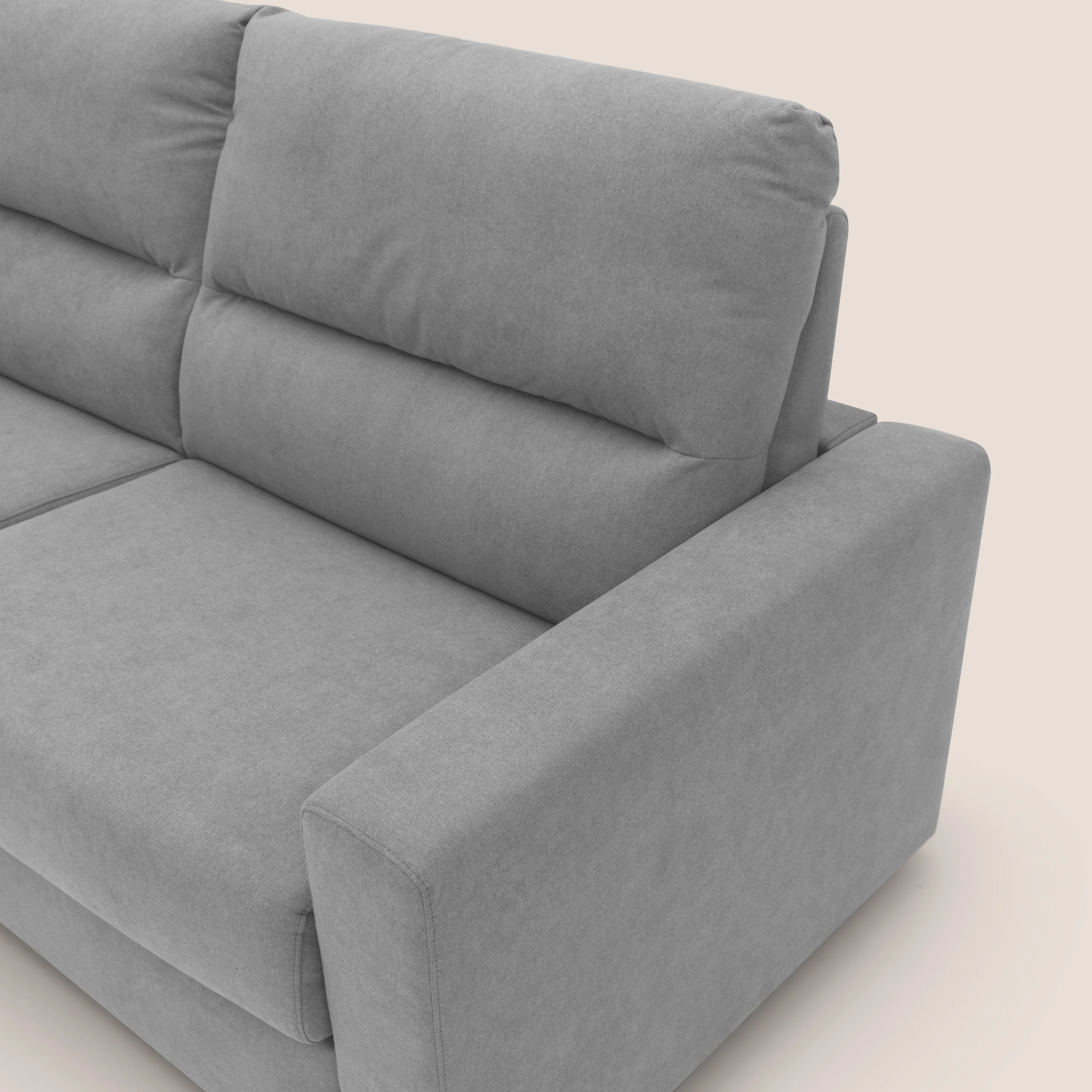 Paloma canapé convertible avec matelas de 18 cm en Aloe Vera en tissu imperméable gris clair - Image 10