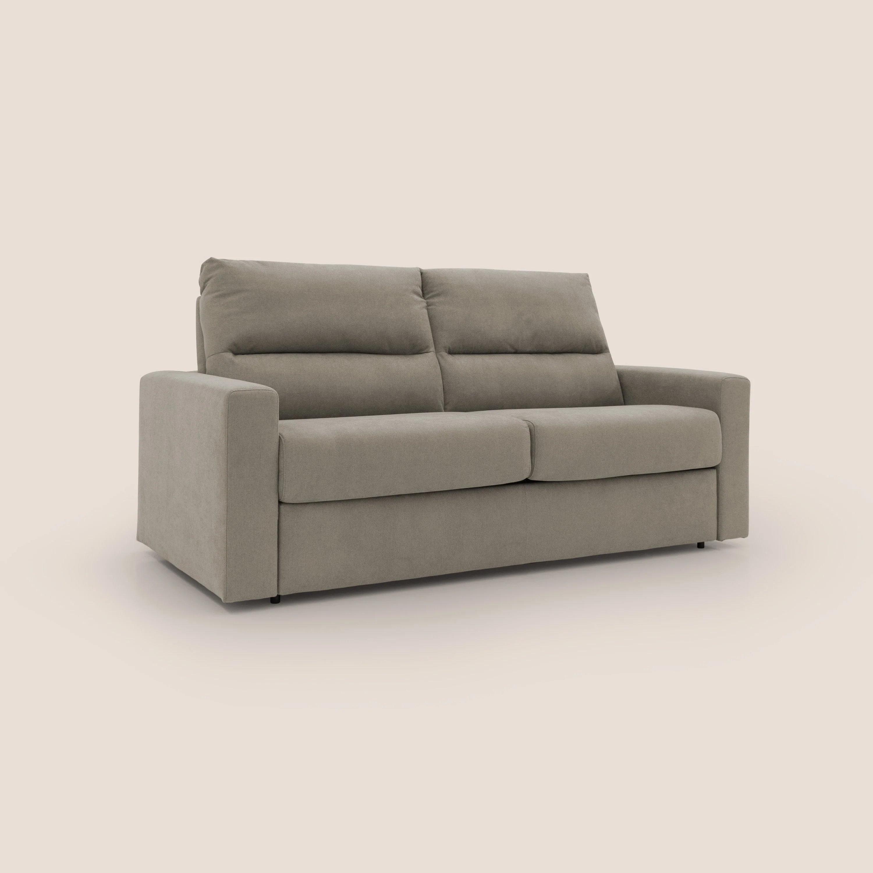 Paloma canapé convertible avec matelas de 18 cm en Aloe Vera en tissu imperméable taupe - Image 3